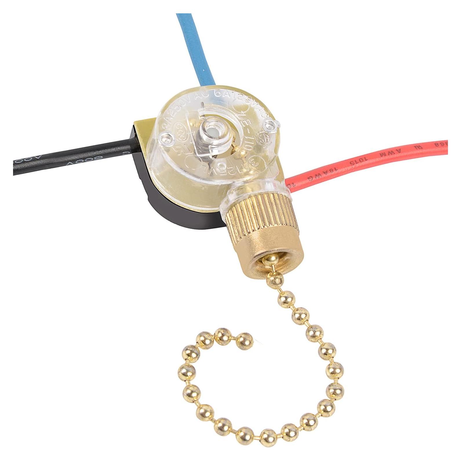 Interruptor de Luz de Ventilador Aoprofree ZE-110 3 Vías Latón