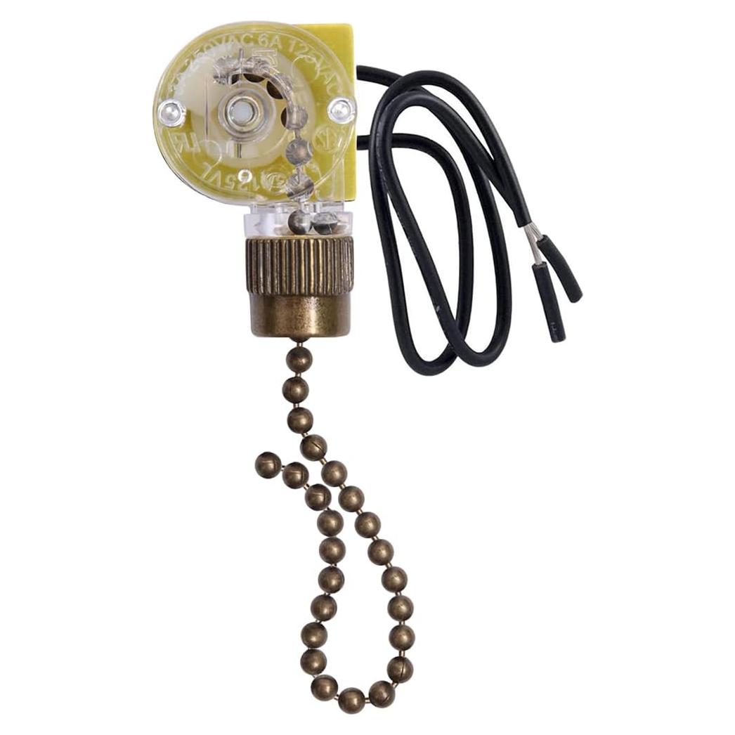 Interruptor de Ventilador de Techo Zing Ear ZE-109 Bronce