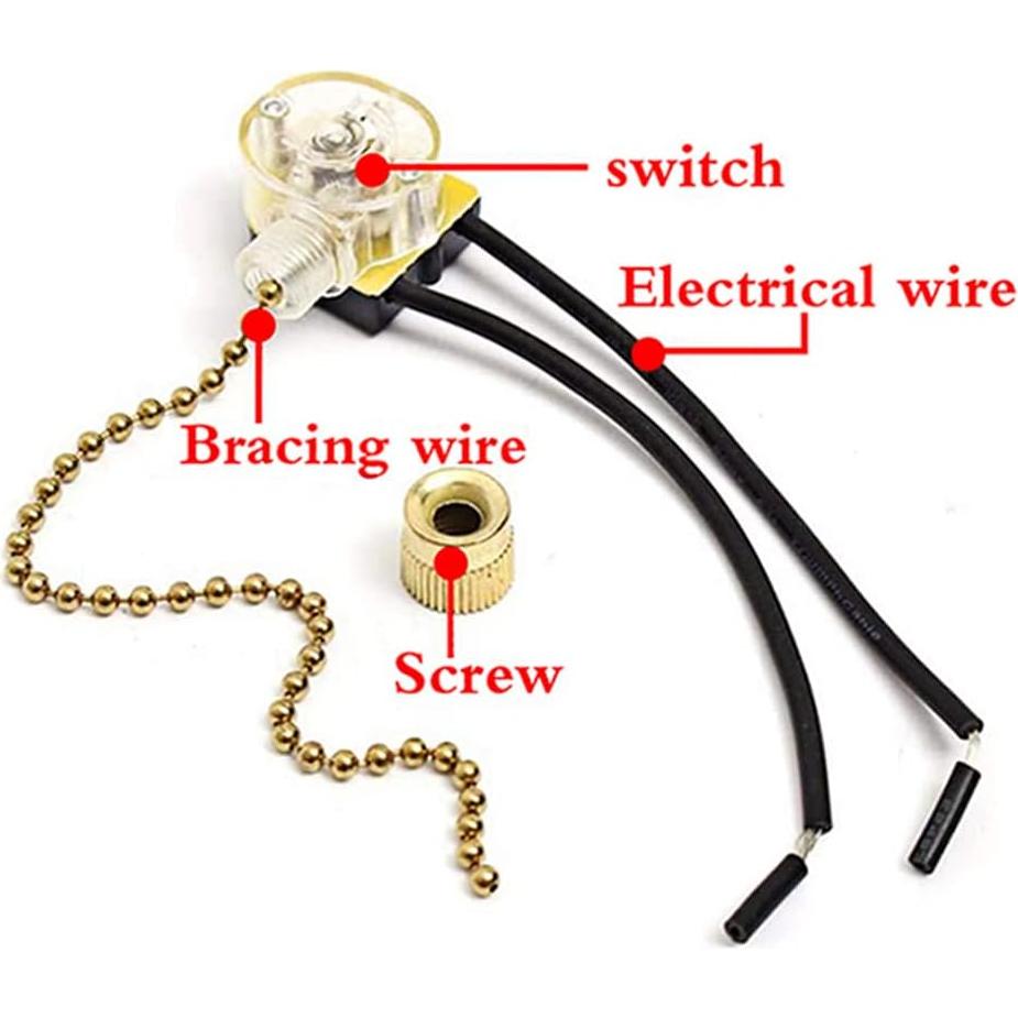 Interruptor de Ventilador de Techo Zing Ear ZE-109 Bronce