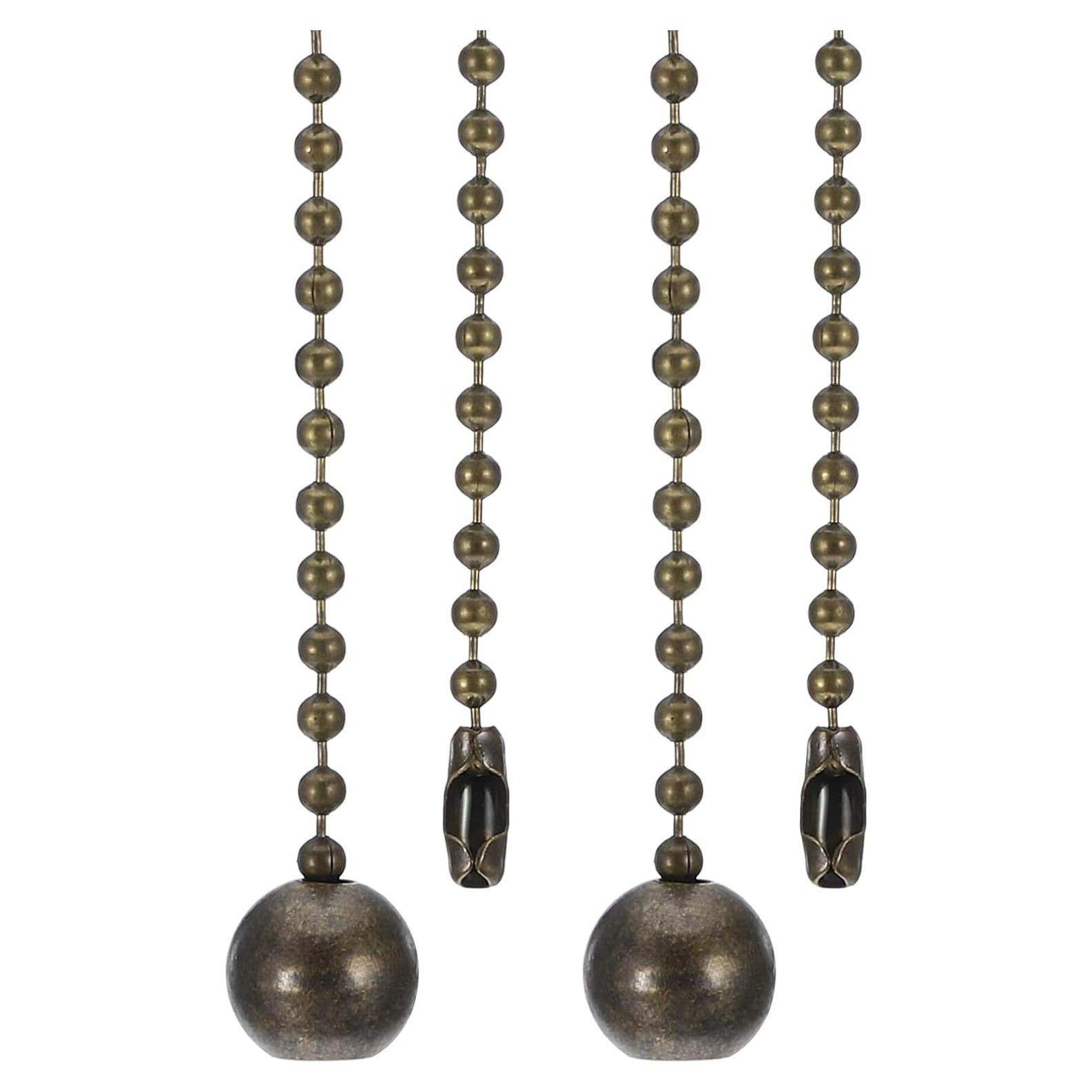 Cadena de Tirar para Ventilador de Techo PATIKIL 1m Bronce - 2 Pcs