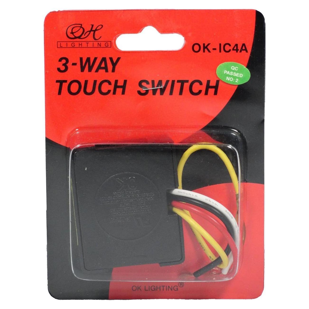 Sensor de Luz Táctil Individual OK-IC4A 5.72x4.45cm