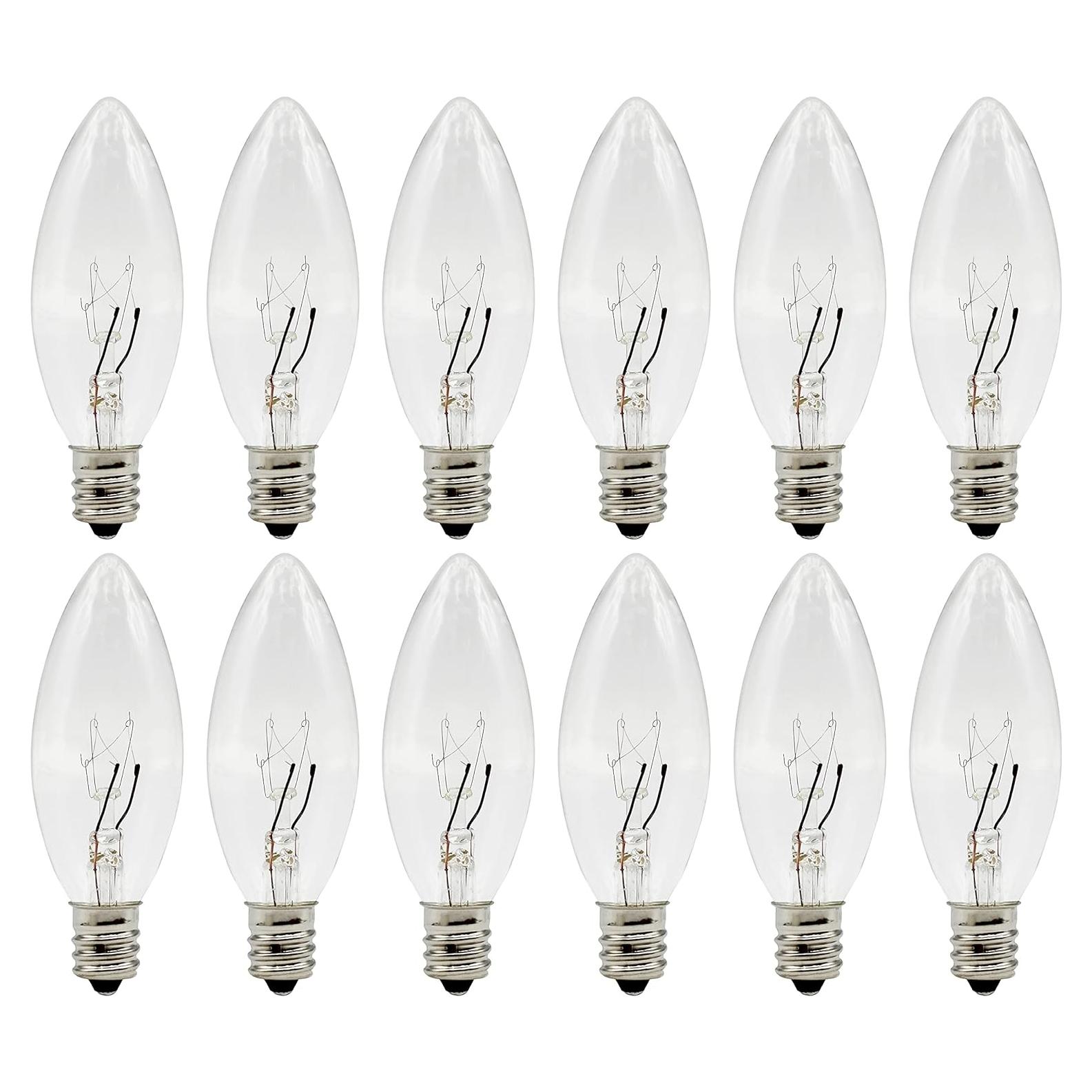 Bombillas Incandescentes E12 7W Creative Hobbies - Paquete 12