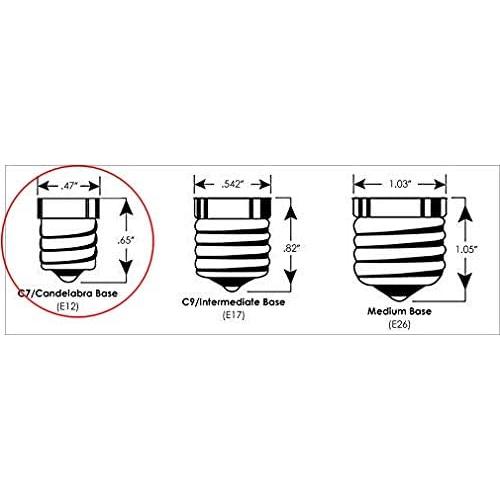 Bombillas Incandescentes E12 7W Creative Hobbies - Paquete 12