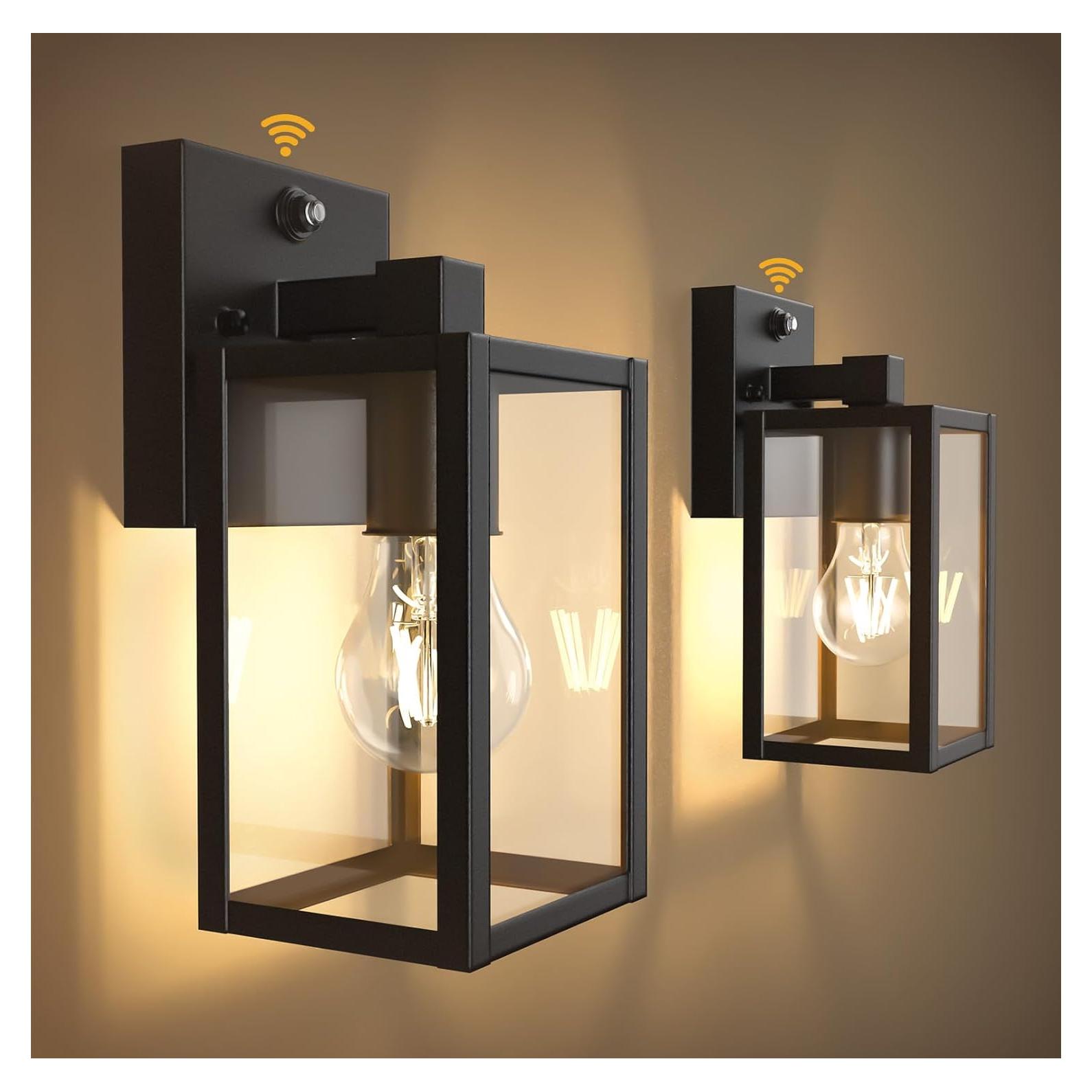 Lámparas de Pared Exterior PARTPHONER Dusk to Dawn 2-Pack