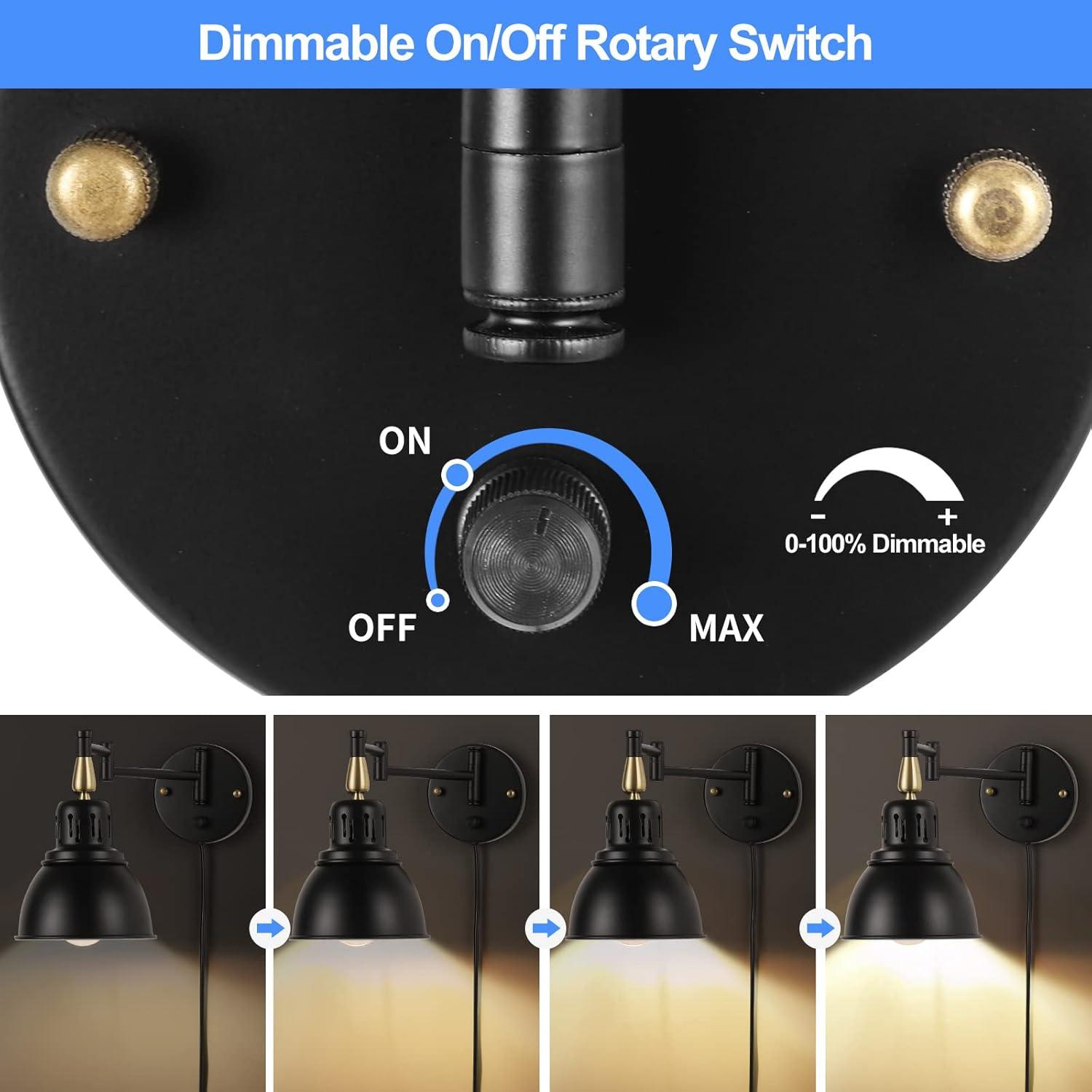 Aplique de Pared Regulable TRLIFE con Brazo Oscilante 2P