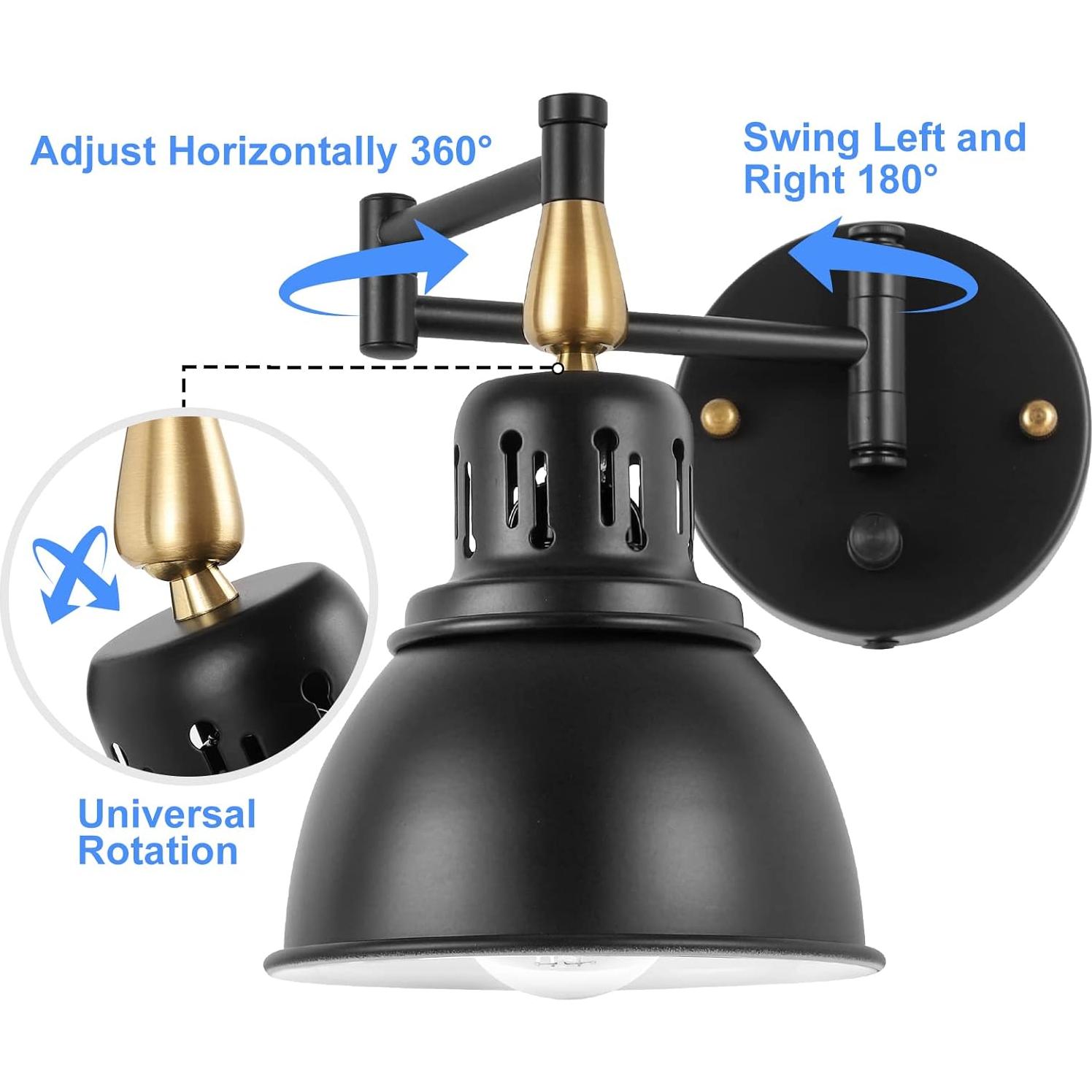 Aplique de Pared Regulable TRLIFE con Brazo Oscilante 2P