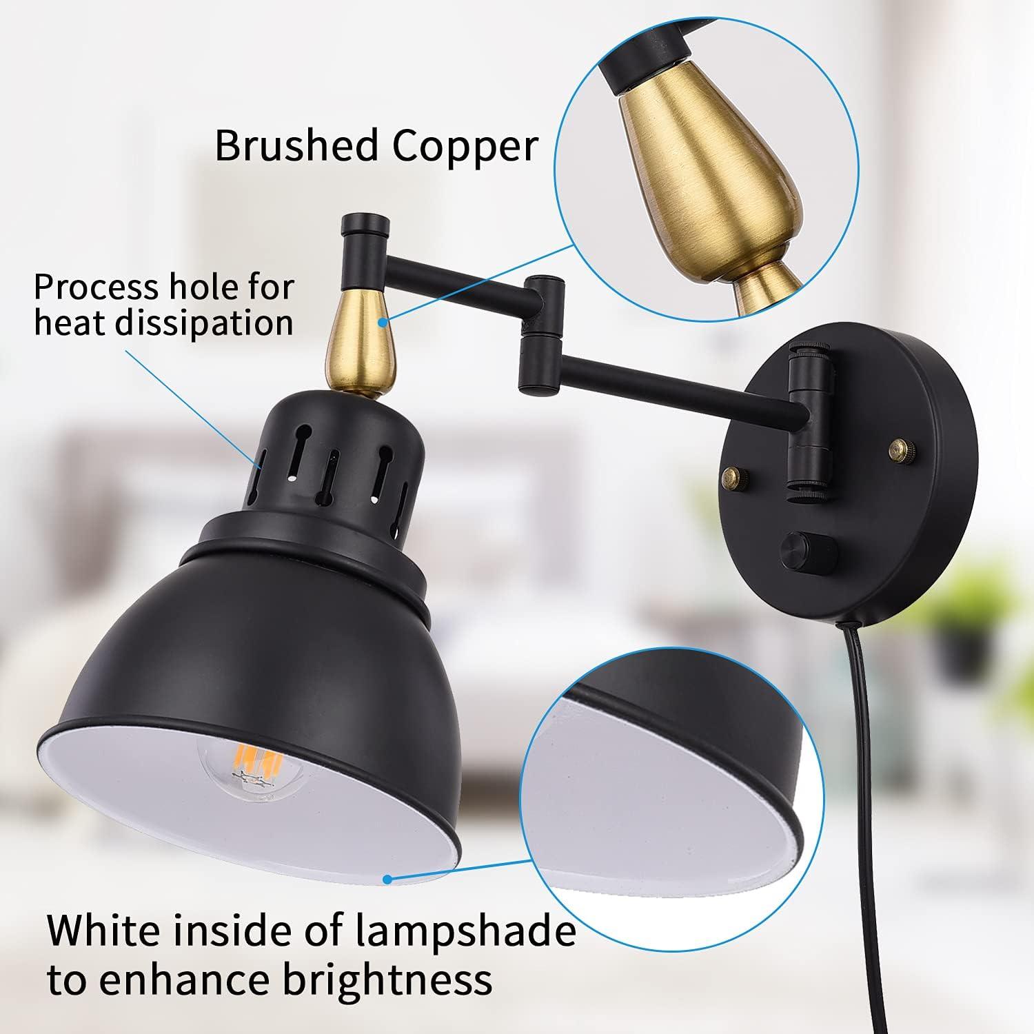 Aplique de Pared Regulable TRLIFE con Brazo Oscilante 2P