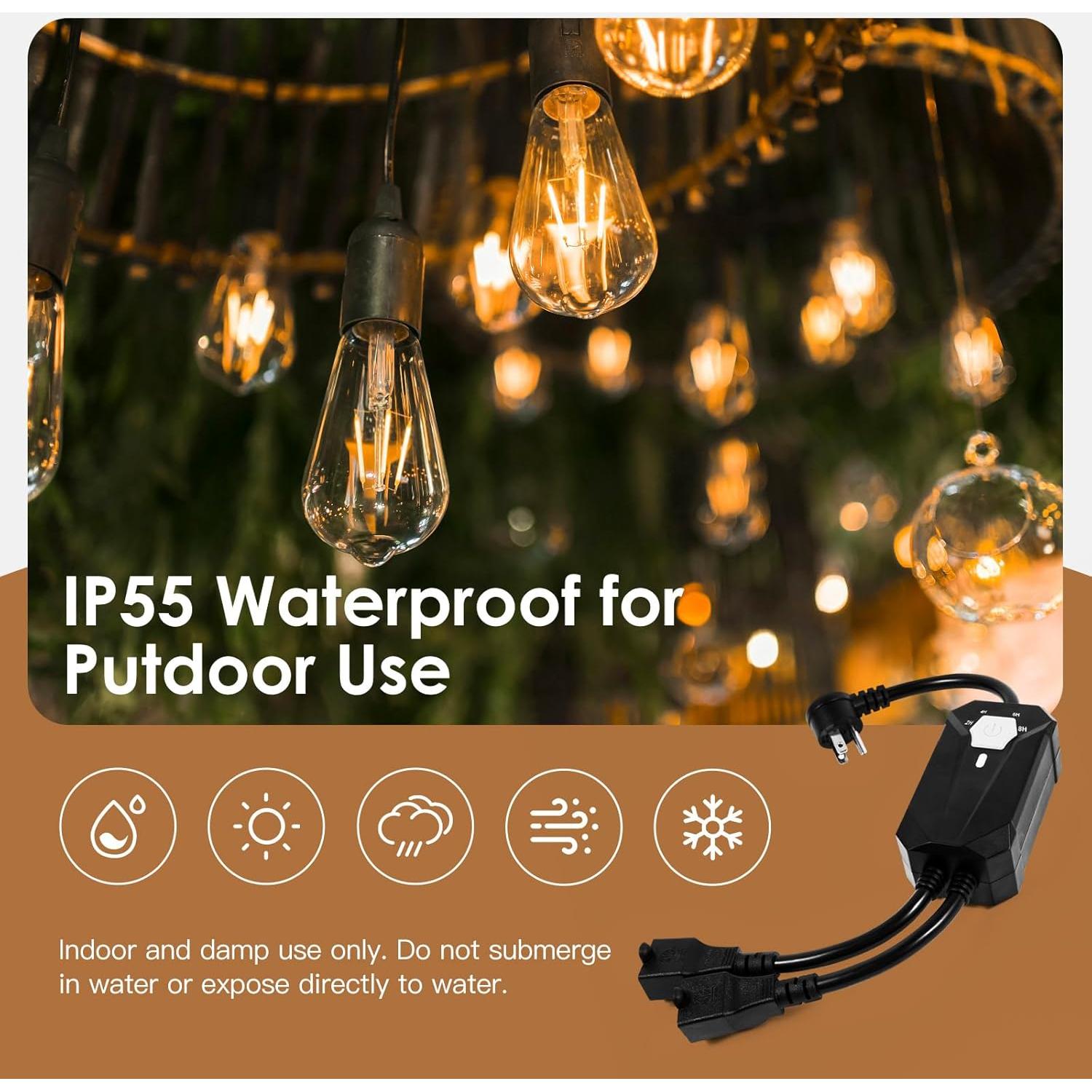 Atenuador de Luz Exterior Foallser con Control Remoto IP55