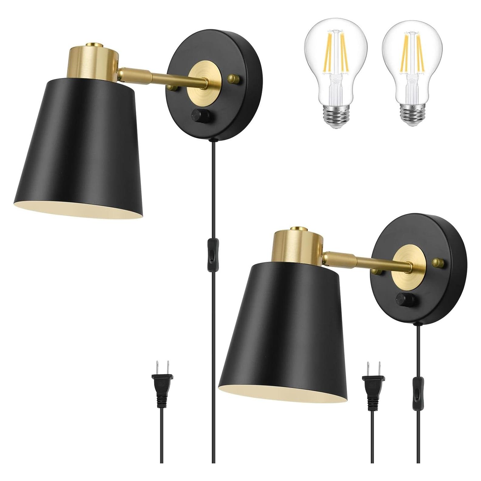 Aplique de Pared Regulable VATONI con 2 Bombillas LED 6W