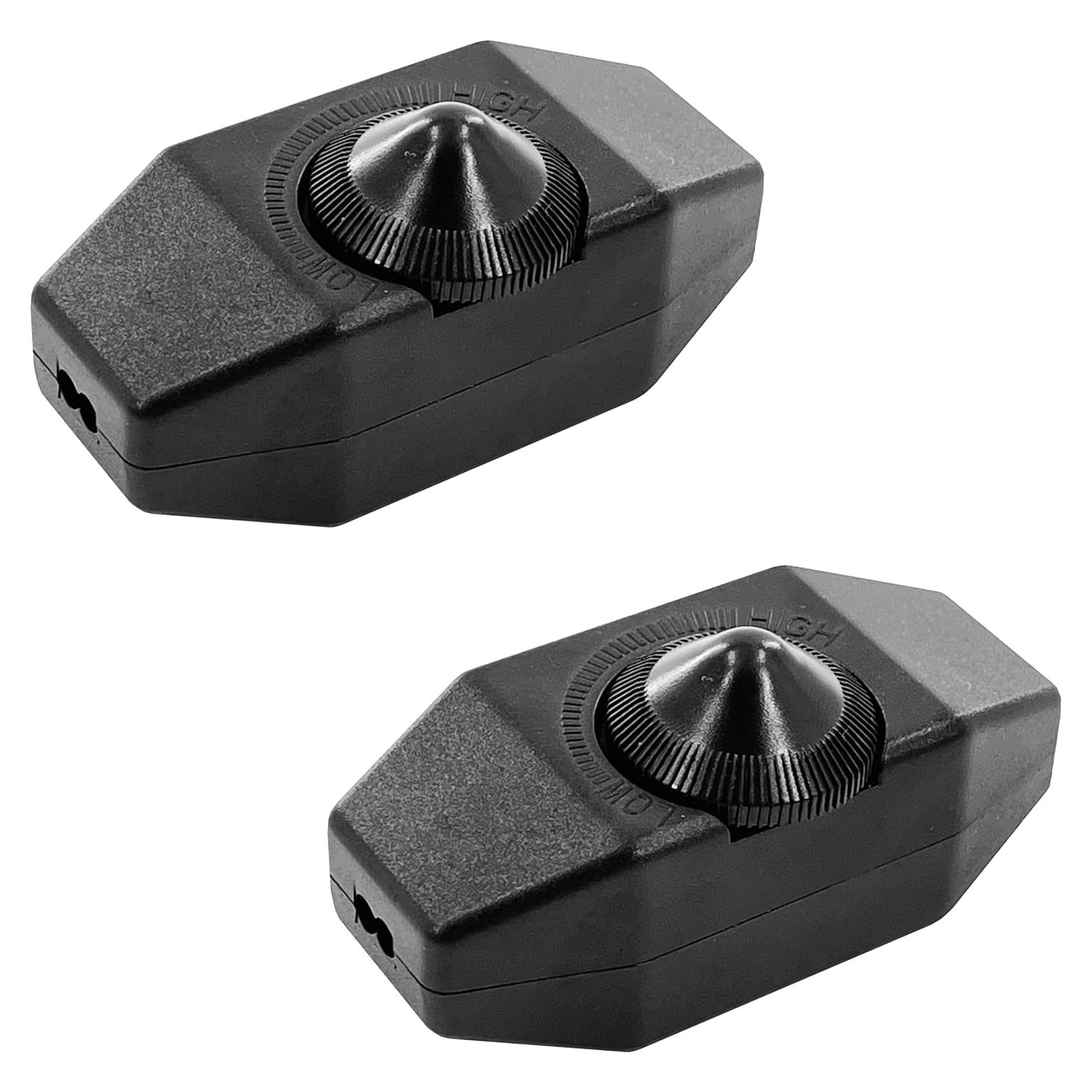 Interruptor de Atenuación Laphivieh 2 Piezas Negro 0-100% Brillo