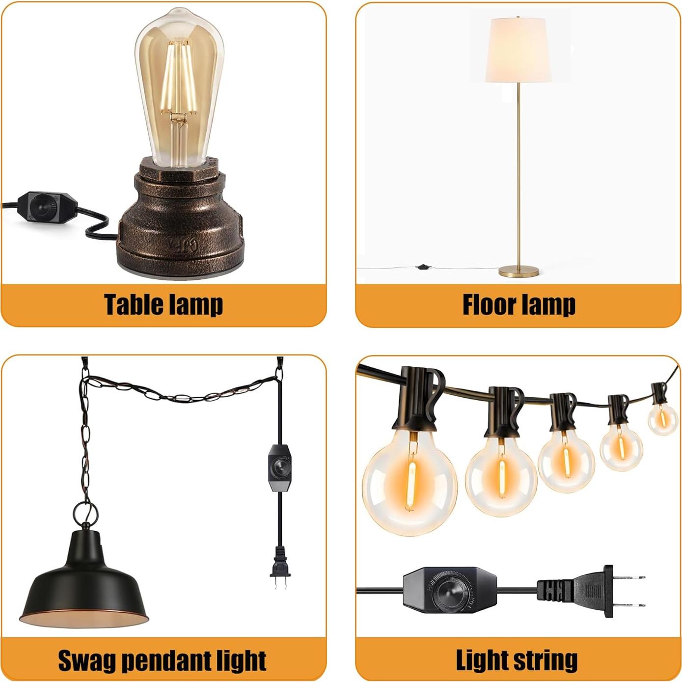 Interruptor de Atenuación Laphivieh 2 Piezas Negro 0-100% Brillo