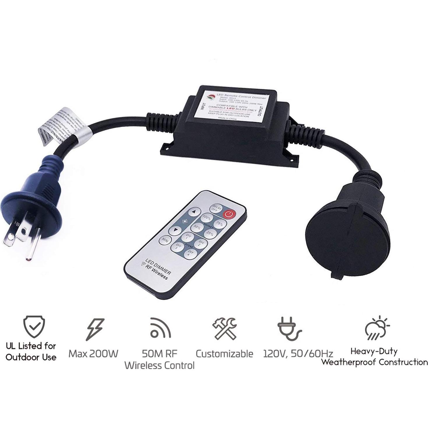 Regulador de Luces de Cadena 200W SUNYE Control Remoto IP68