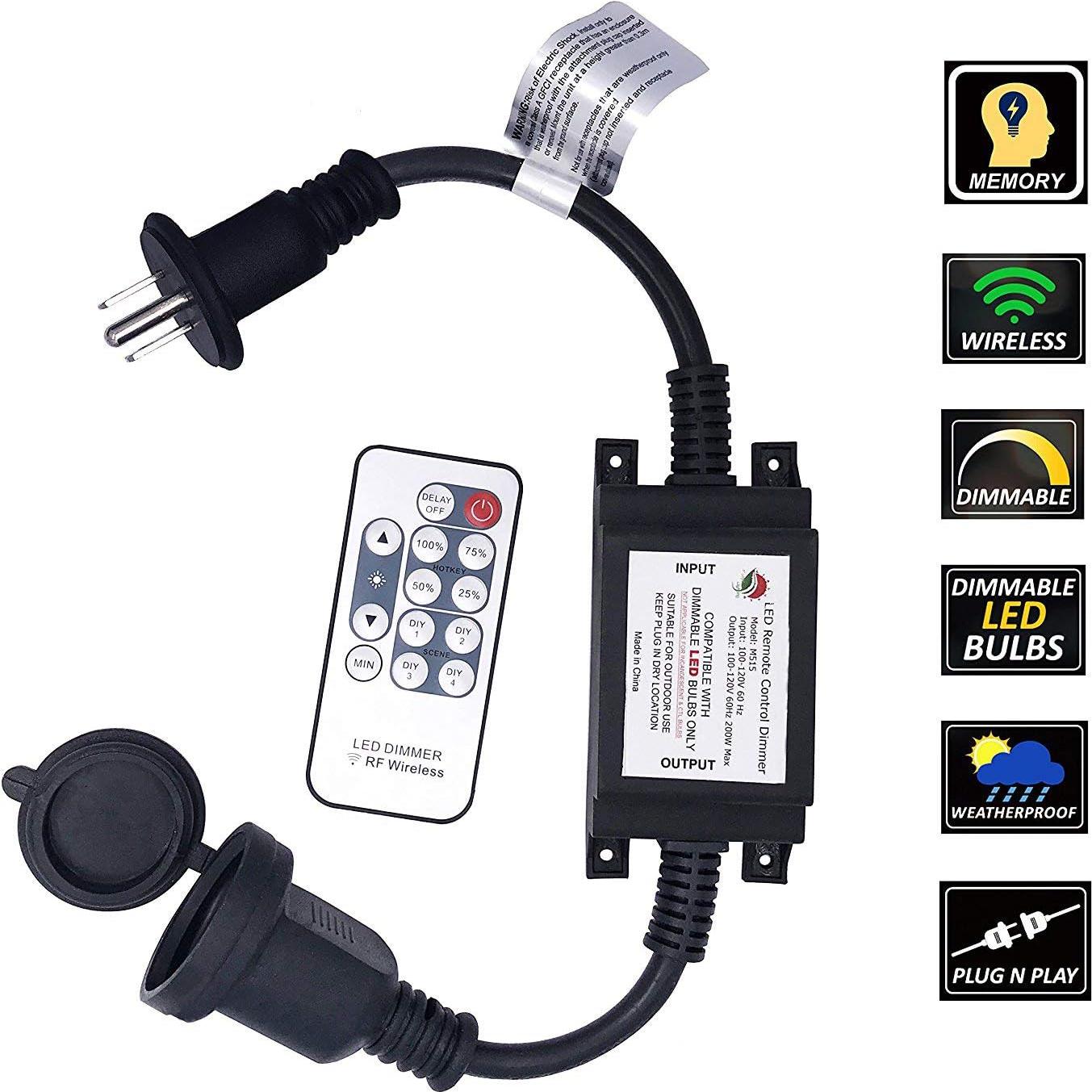 Regulador de Luces de Cadena 200W SUNYE Control Remoto IP68