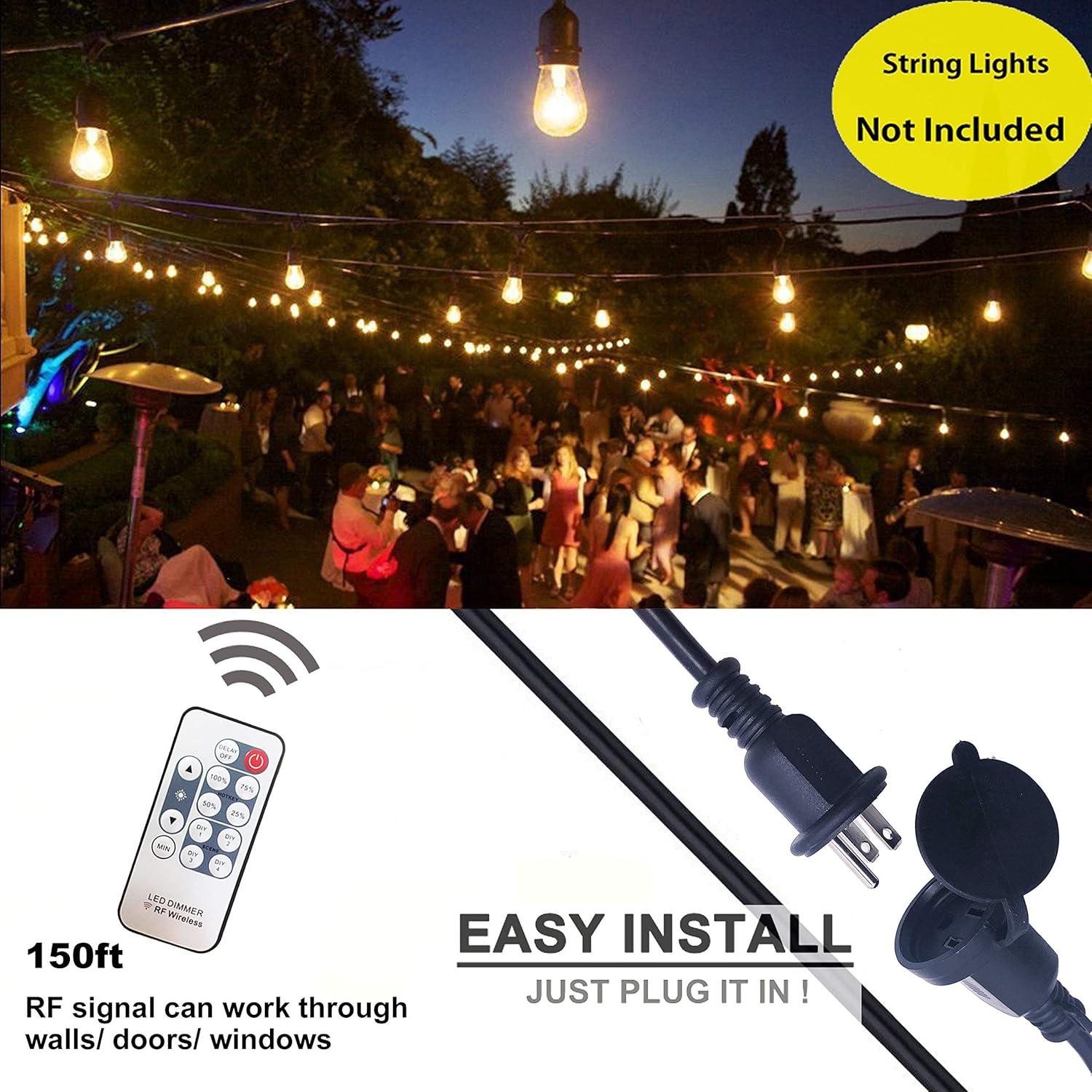 Regulador de Luces de Cadena 200W SUNYE Control Remoto IP68