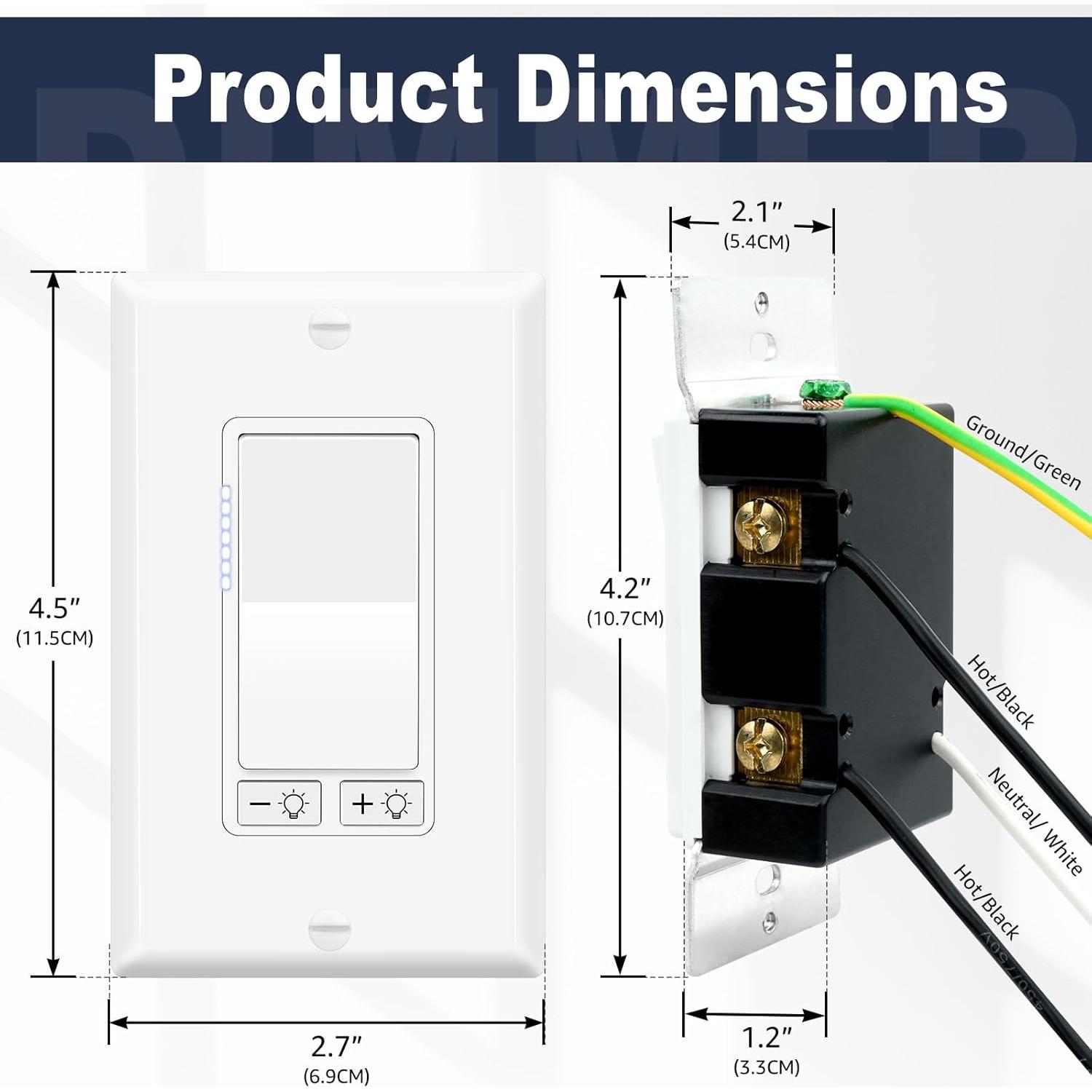 Interruptor Regulador de Luz Greencycle 2 Pack 300W LED/CFL