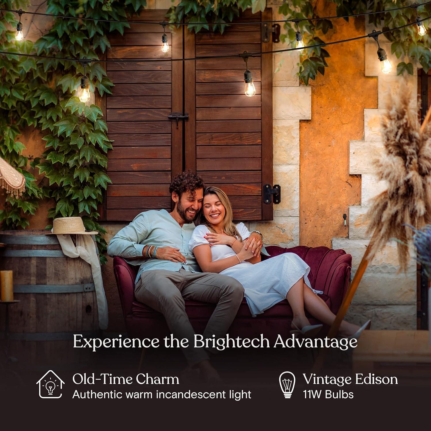 Luces de Cadena para Exterior Brightech 48 Pies con Regulador