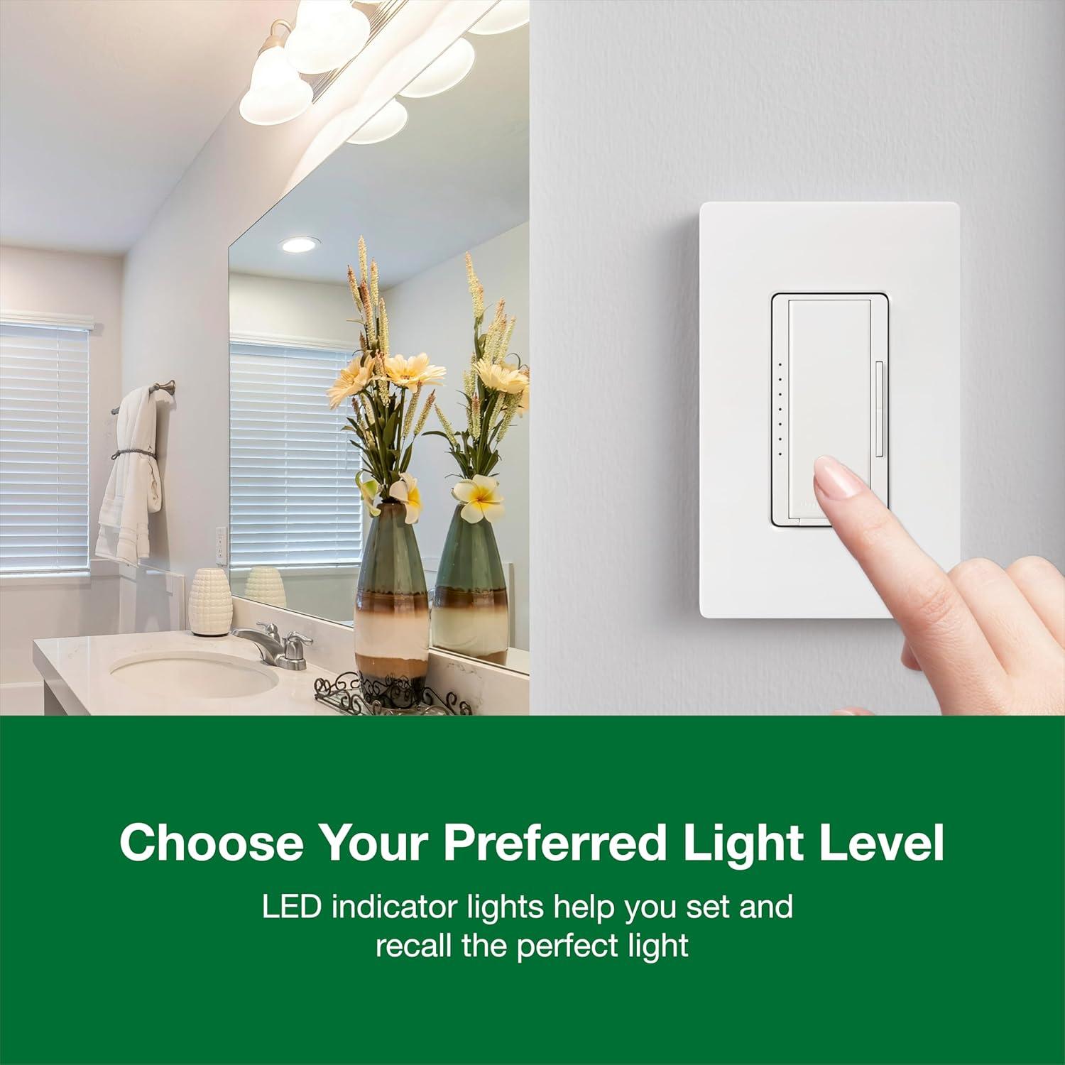 Interruptor Regulador Lutron Maestro LED+ 150W Blanco