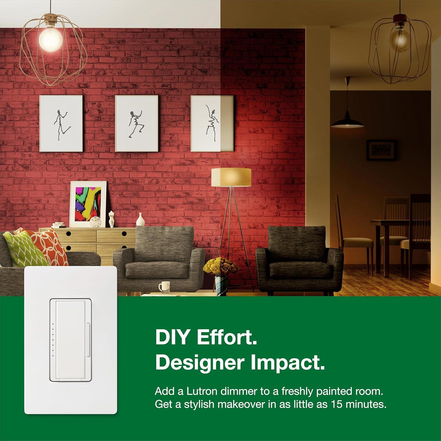 Interruptor Regulador Lutron Maestro LED+ 150W Blanco
