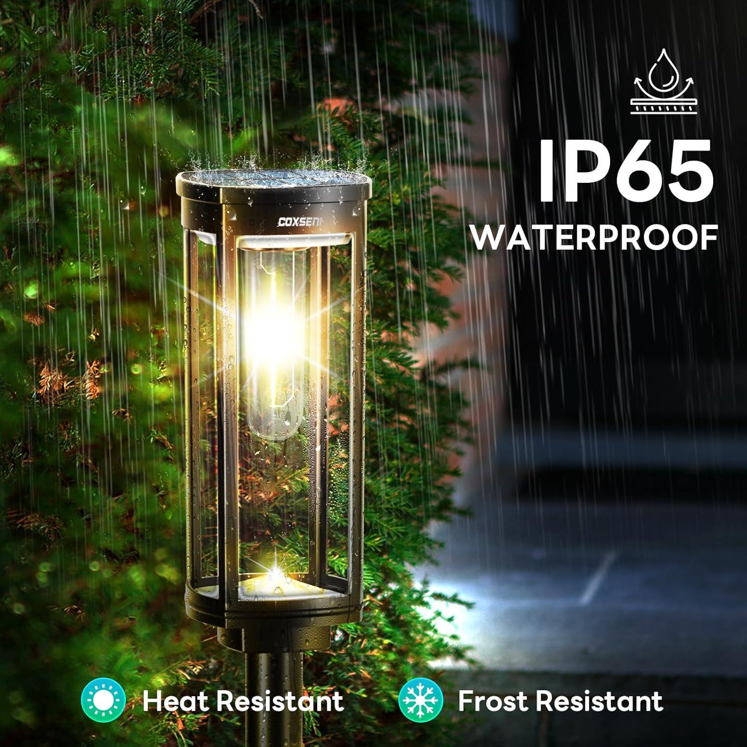 Luces de Camino Solares COXSENI 8PCS IP65 40LM Jardín