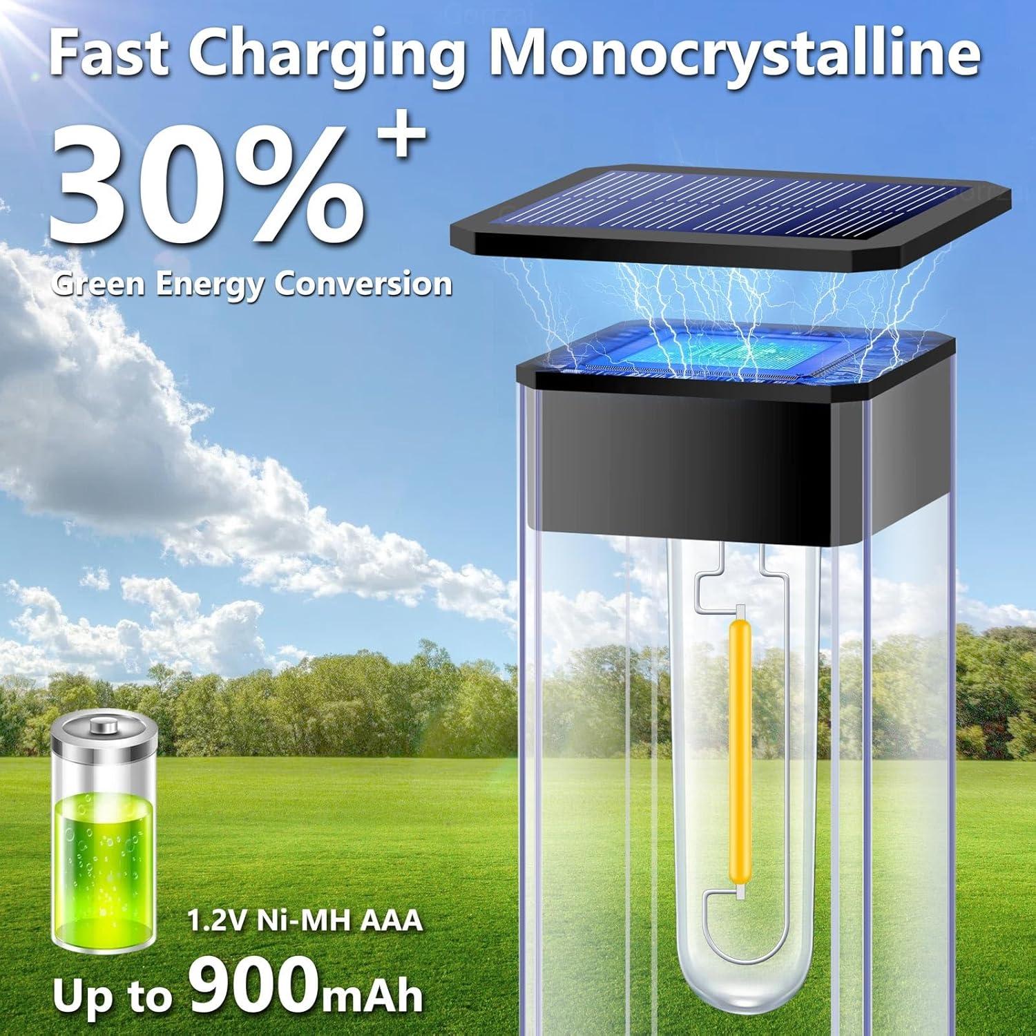 Luces de Camino Solares Gorrzai Paquete de 8 LED Impermeables