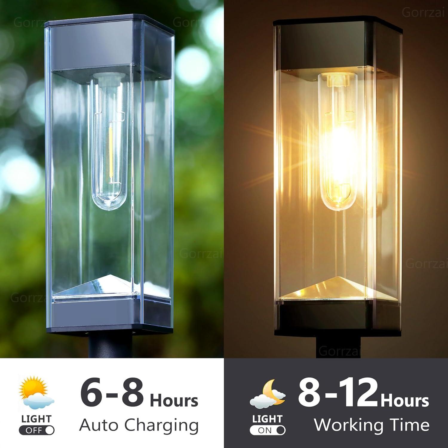 Luces de Camino Solares Gorrzai Paquete de 8 LED Impermeables