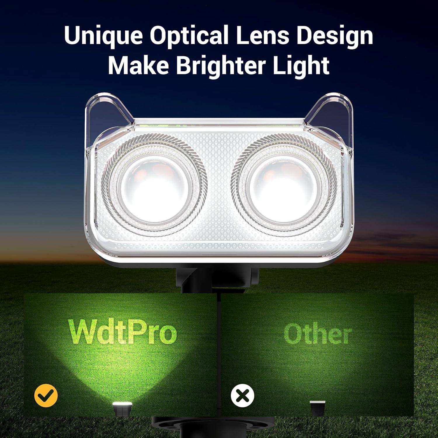 Luces Spot Solares WdtPro 4 Paquete Impermeables 30H Jardín