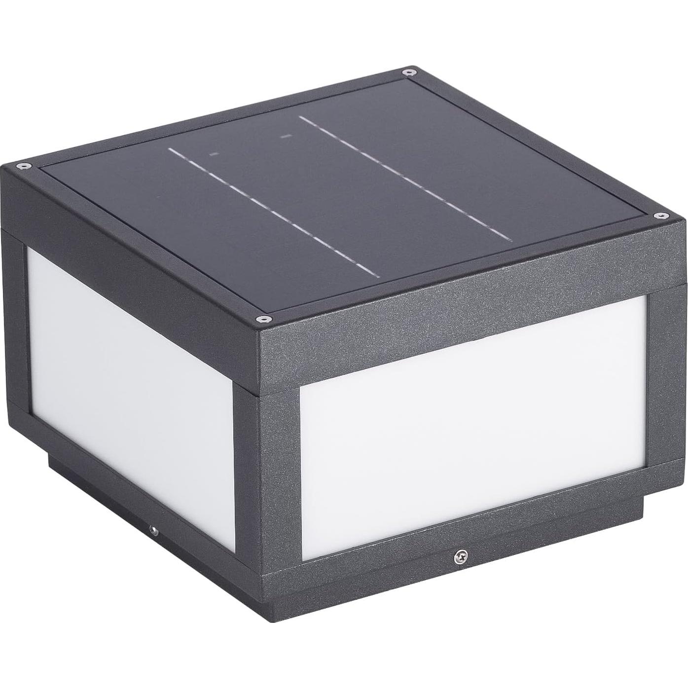 Lámpara de Poste Solar ZRJJMLAN 25cm LED 3000K Impermeable