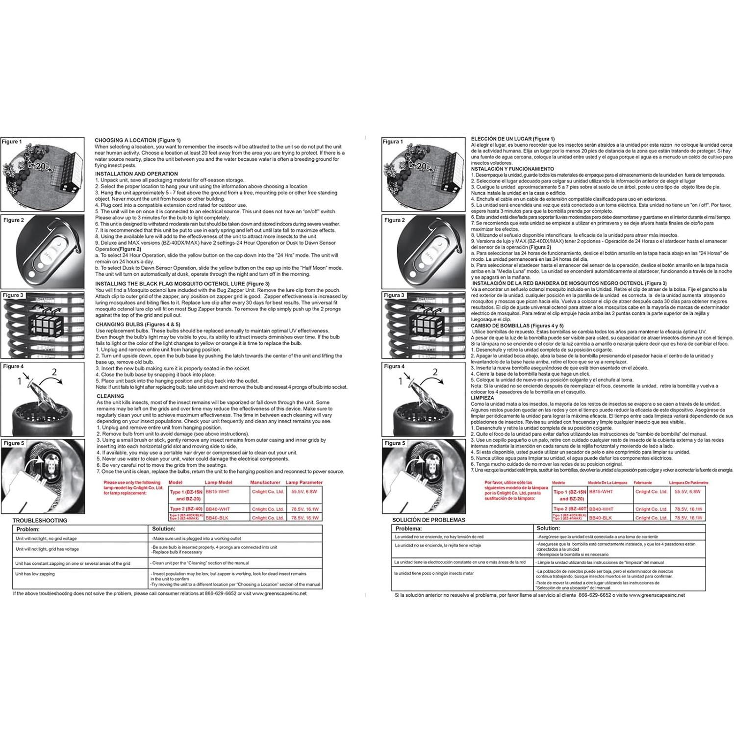 Linterna Zapper de Insectos Black Flag BZC-100 Verde 2000V