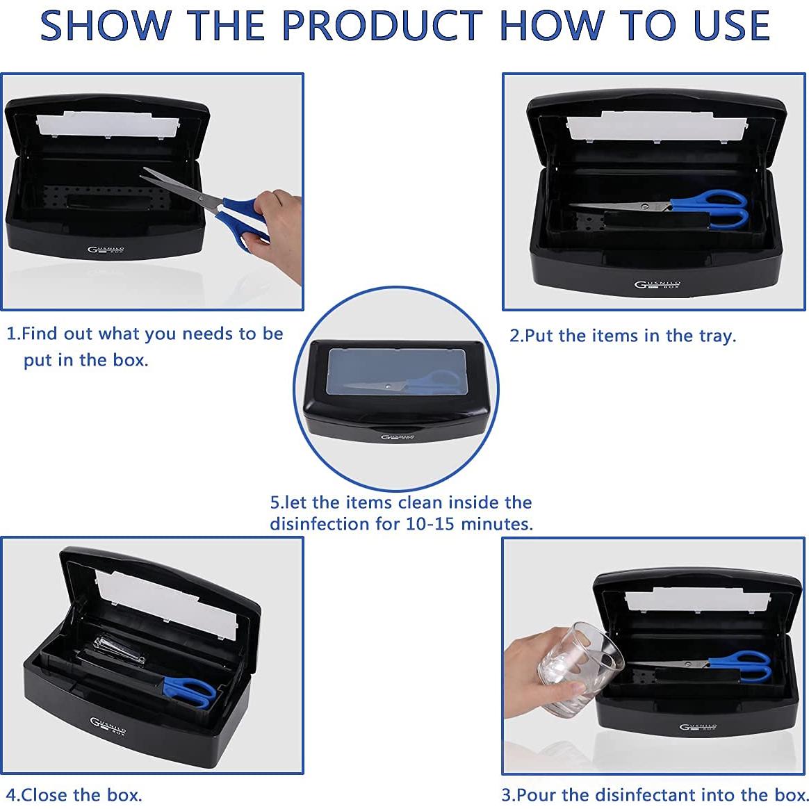 Caja Esterilizadora de Herramientas de Uñas Gusnilo 22.5x12.4cm