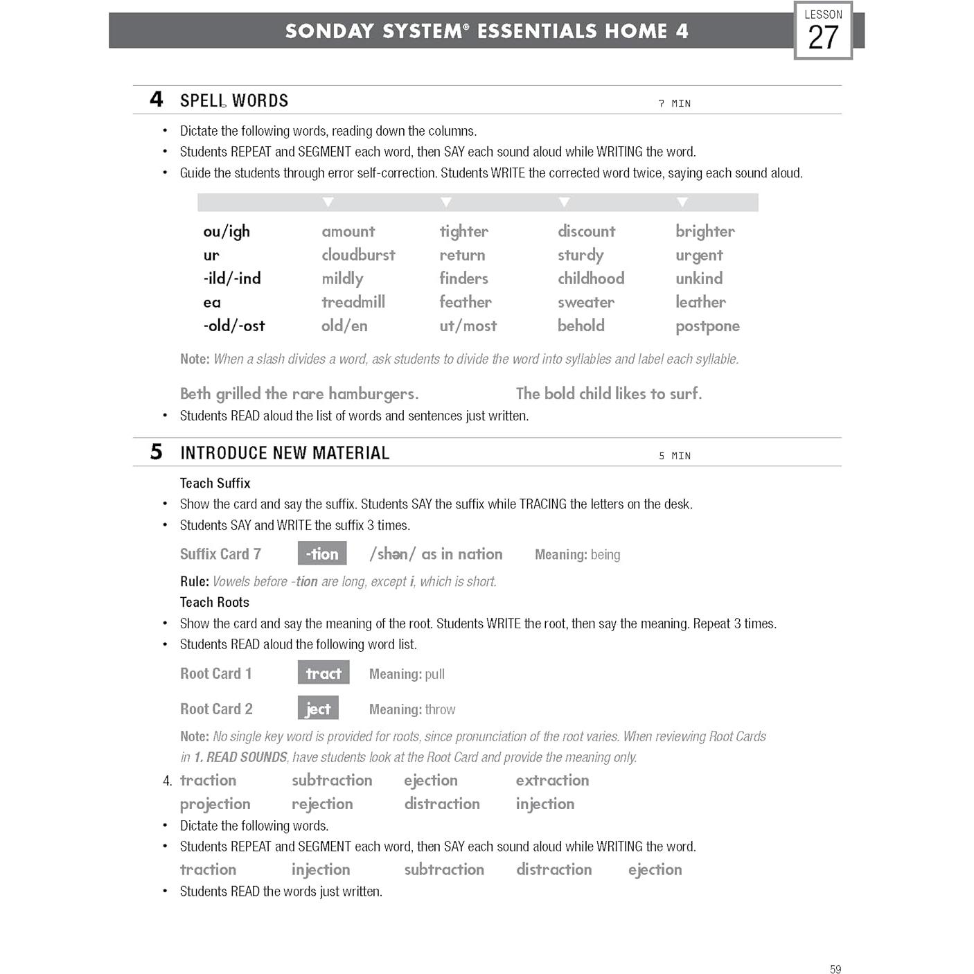 Grade 4 Sonday Systems Essential Home