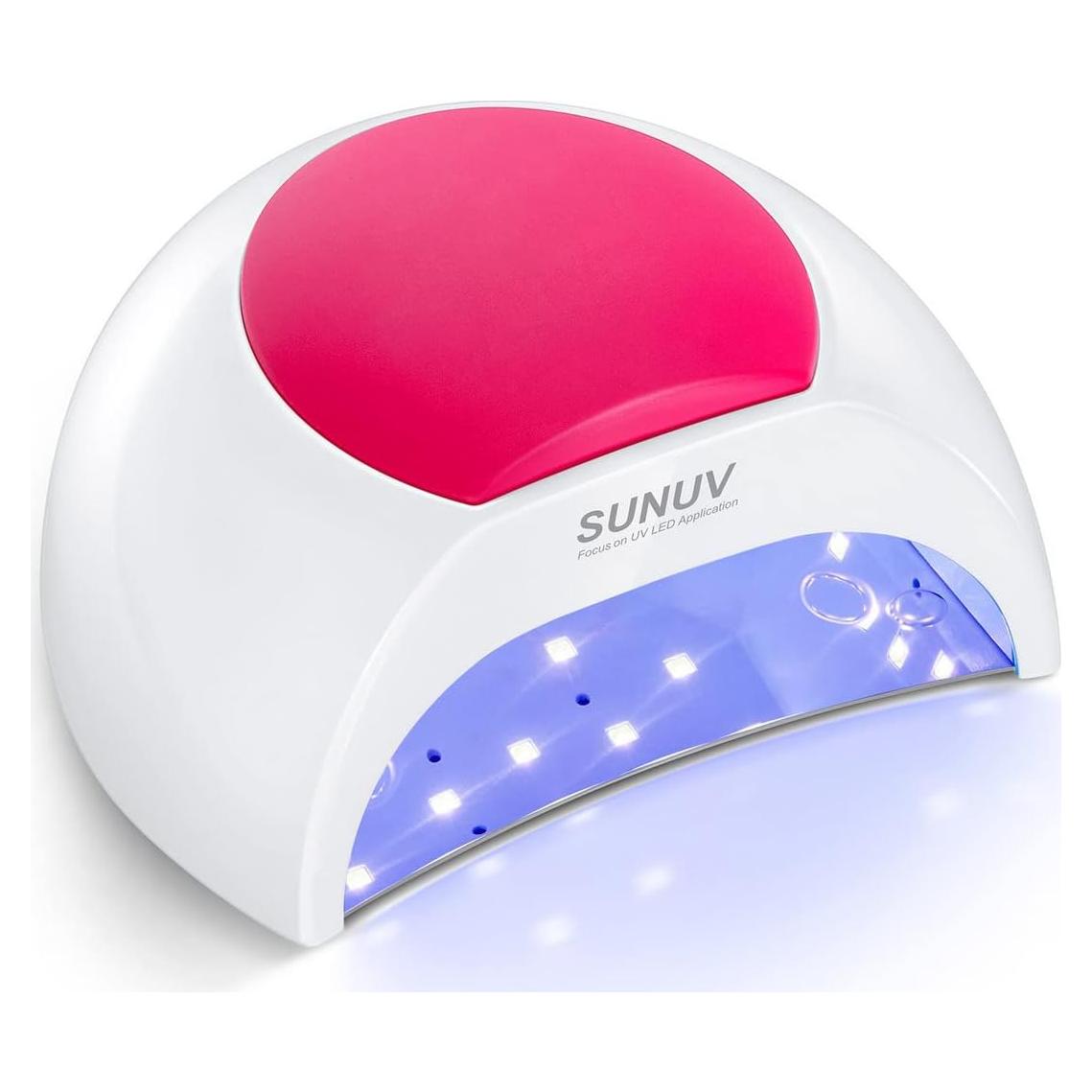 Lámpara UV LED SUNUV SUN2C Rosa 33 LEDs 4 Temporizadores