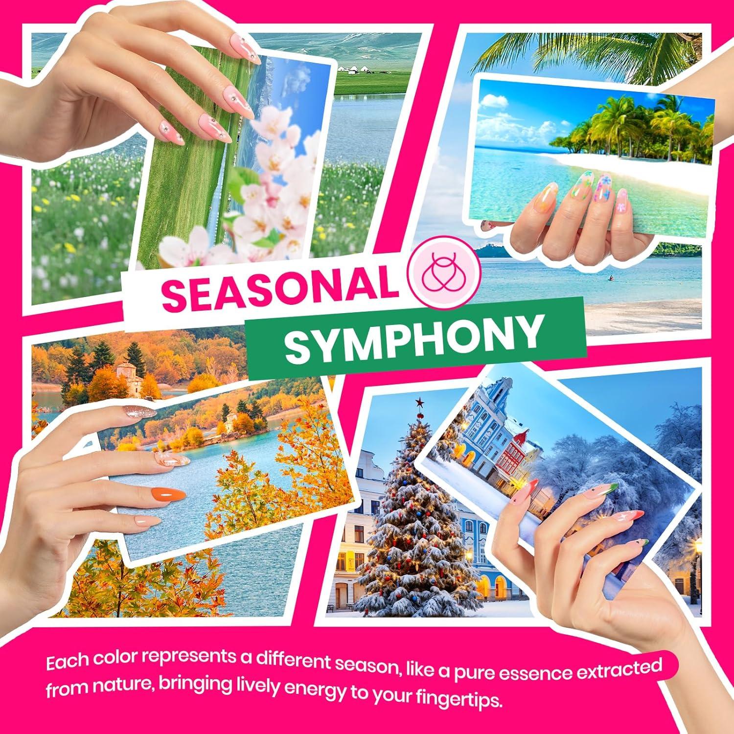 Kit de Esmalte de Uñas en Gel Beetles 85 Piezas 55 Colores