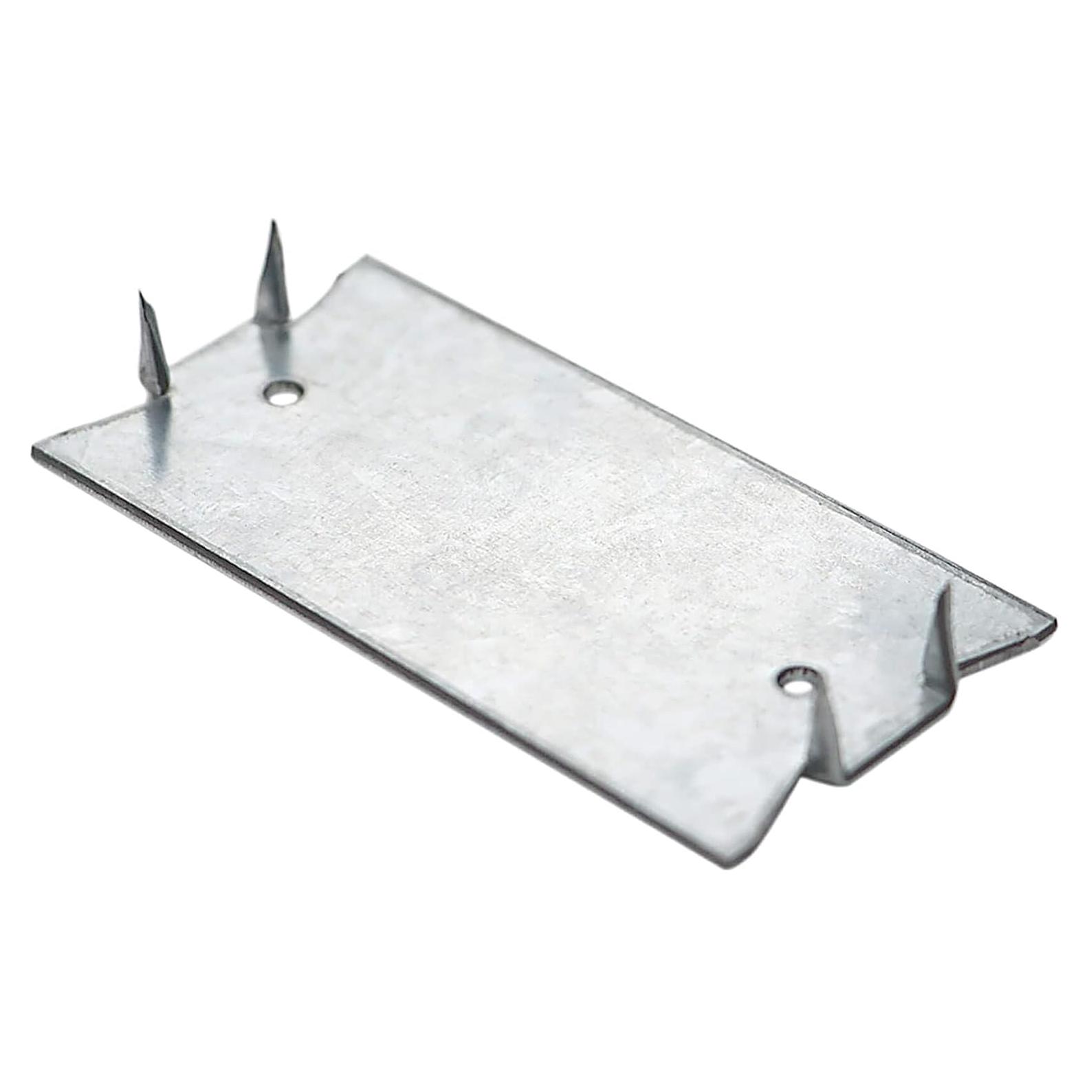 50 Placas de Clavo de Seguridad Qlvily 3.81x5.08cm Hierro Galvanizado