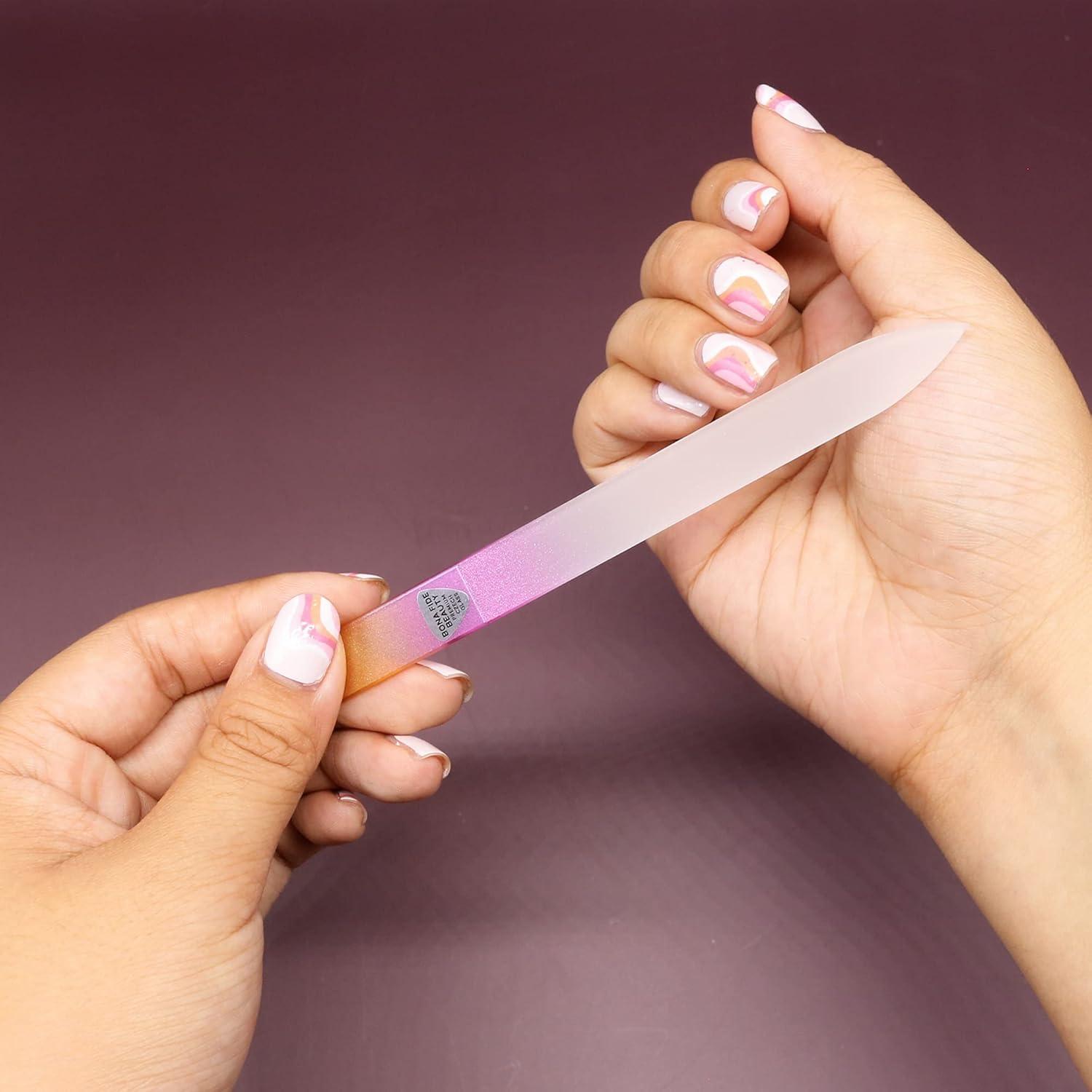 Juego de 5 limas de vidrio checo Bona Fide Beauty - Reutilizables