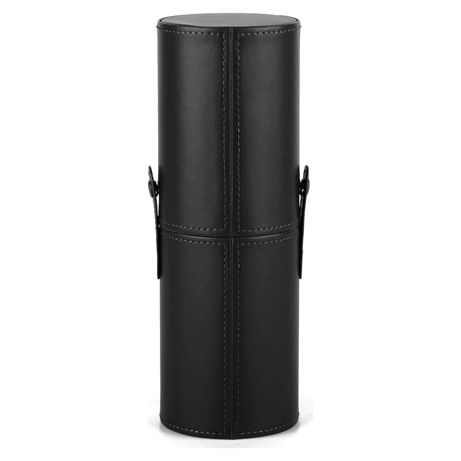 Funda para Brochas de Maquillaje Narwey, Almacenamiento Compacto Negro