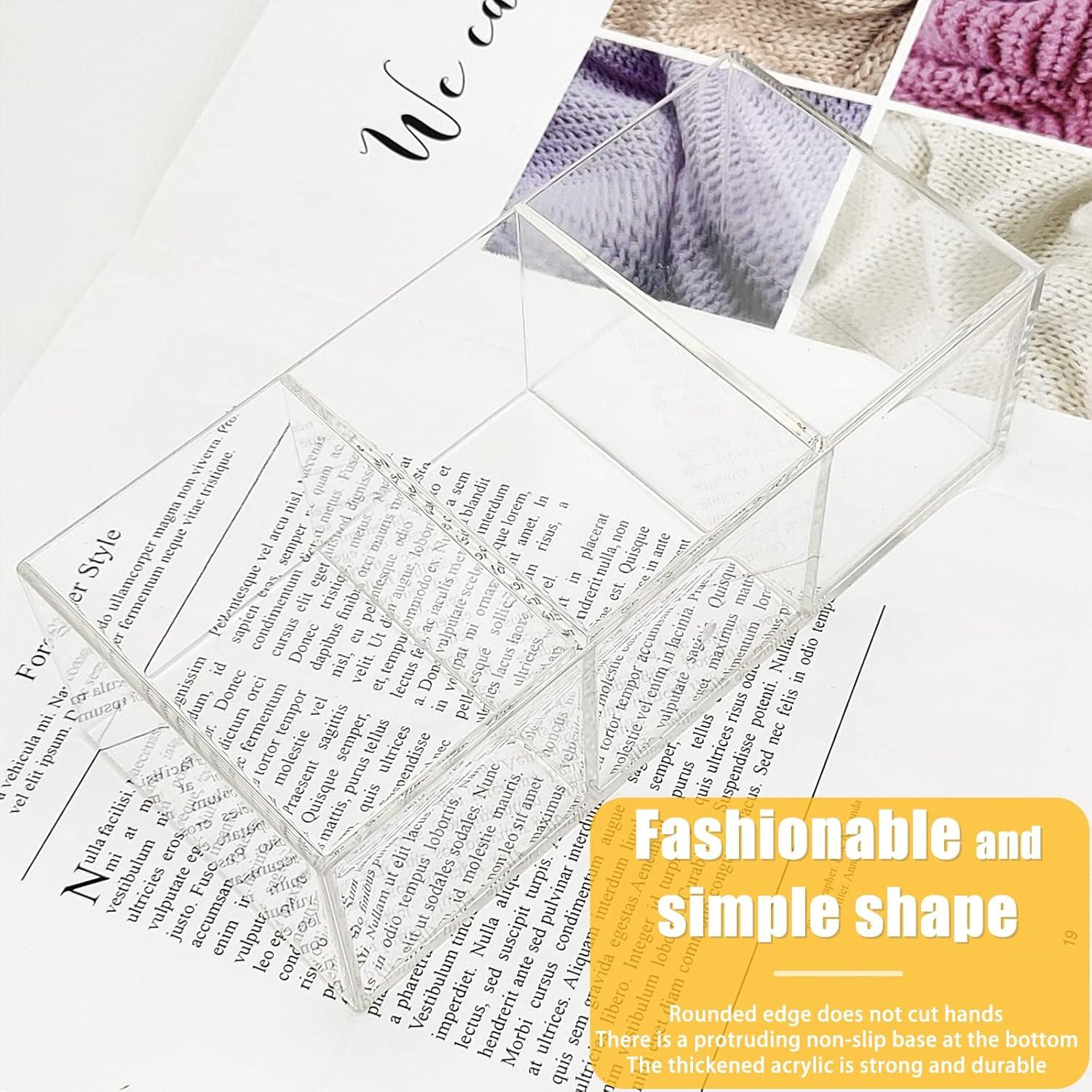 Organizador de Brochas de Maquillaje Cerpourt Acrílico Transparente