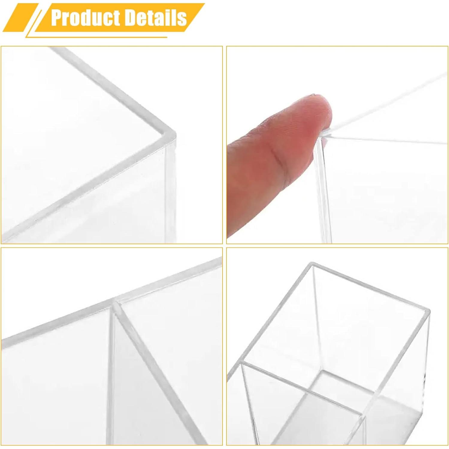 Organizador de Brochas de Maquillaje Cerpourt Acrílico Transparente