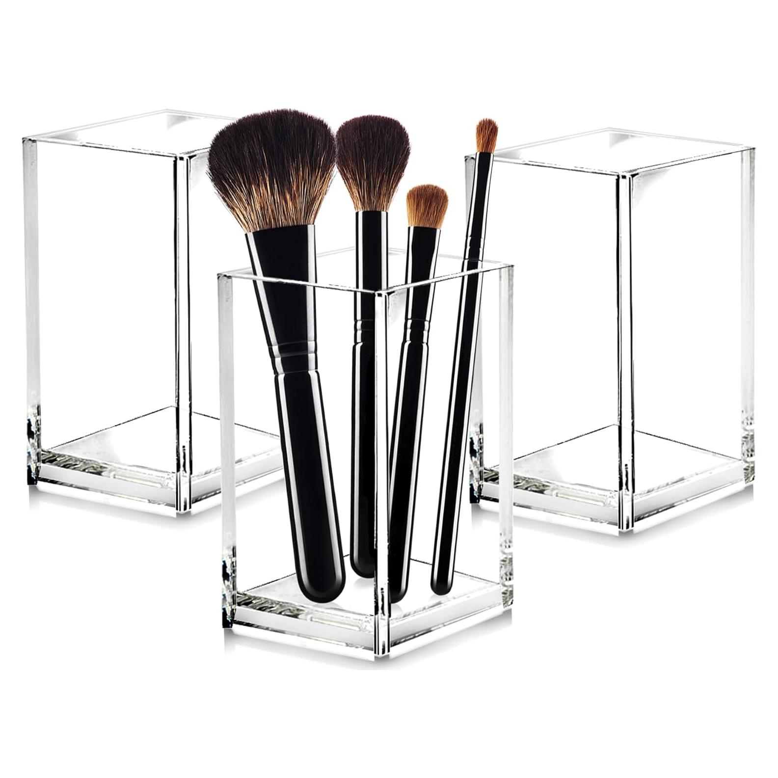 Organizador de Brochas de Maquillaje Acrílico Cerpourt - 3 Piezas