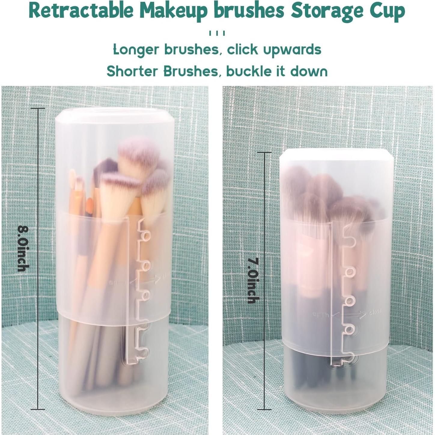 Soporte Retráctil para Brochas de Maquillaje OCHEAL, 16-24 cm