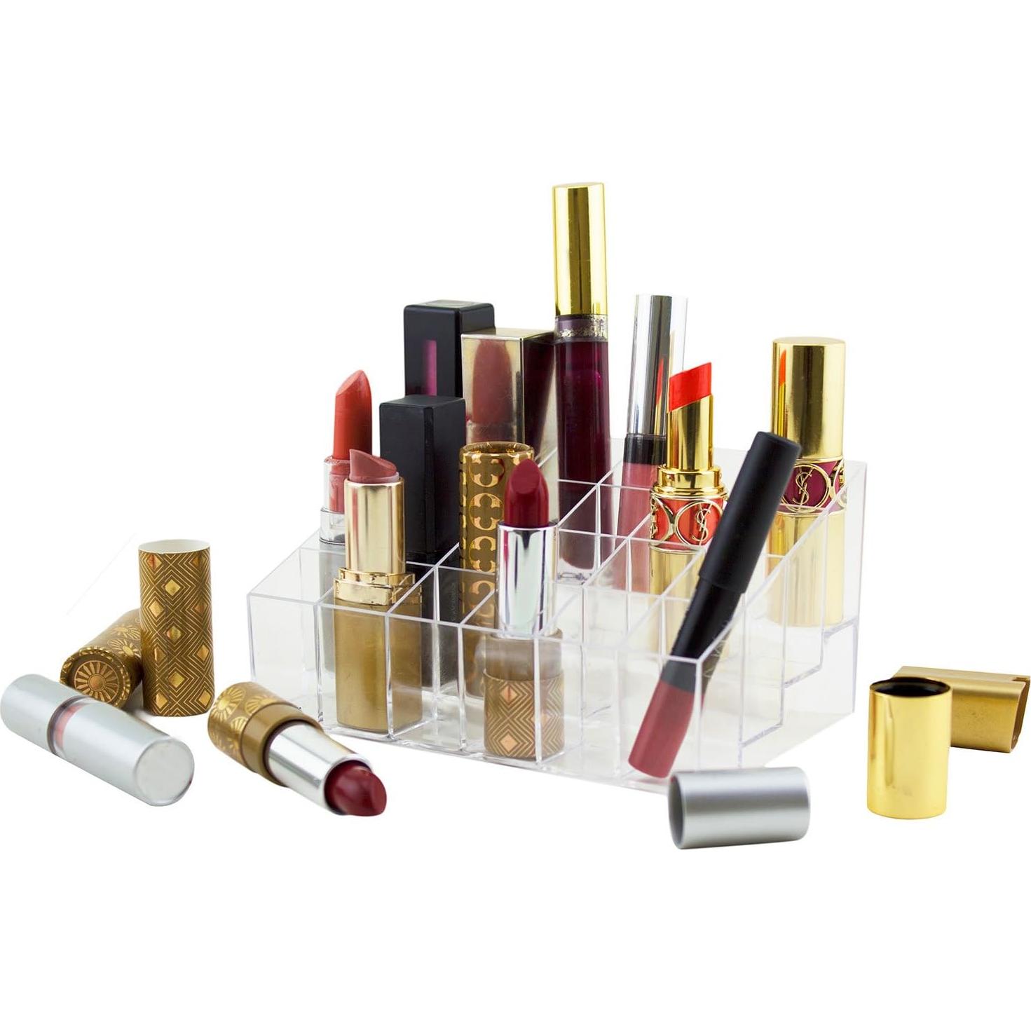 Organizador de Maquillaje Super Z Outlet Transparente 24 Compartimentos