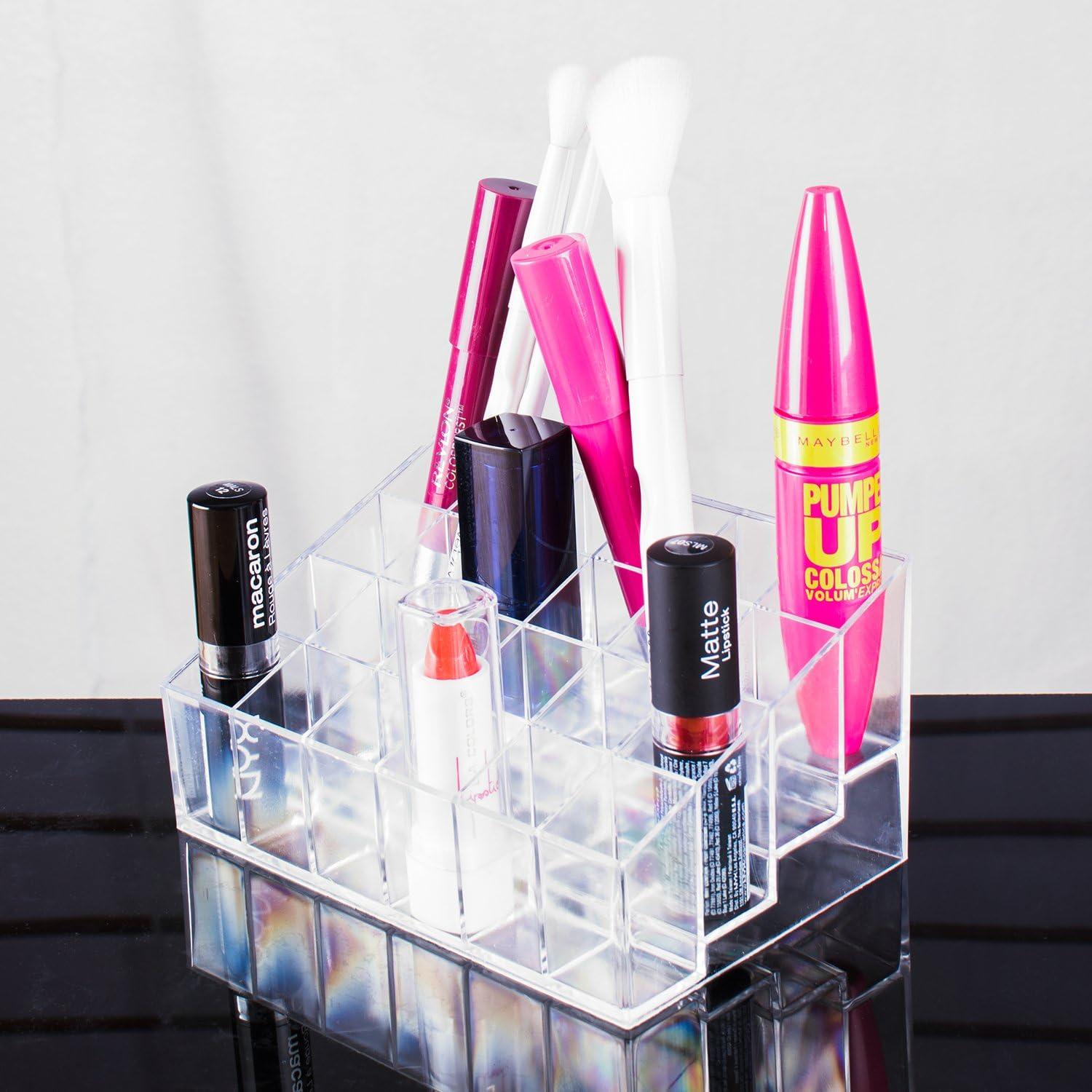 Organizador de Maquillaje Super Z Outlet Transparente 24 Compartimentos