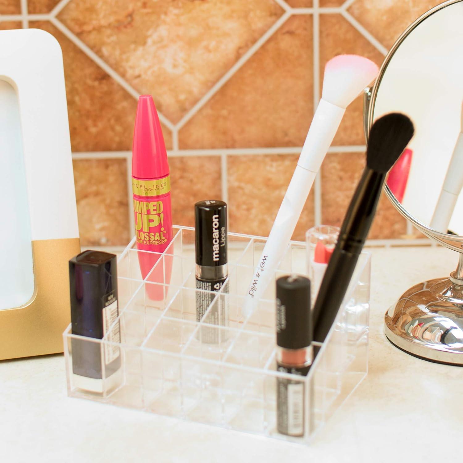 Organizador de Maquillaje Super Z Outlet Transparente 24 Compartimentos