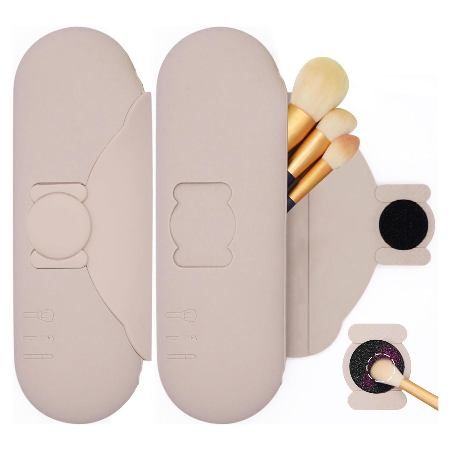 Soporte de Brochas de Maquillaje DivaDwell Depot con Almohadilla