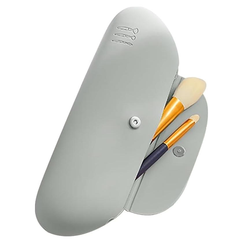 Soporte de Maquillaje de Viaje TUCANA Gris con Cierre Magnético