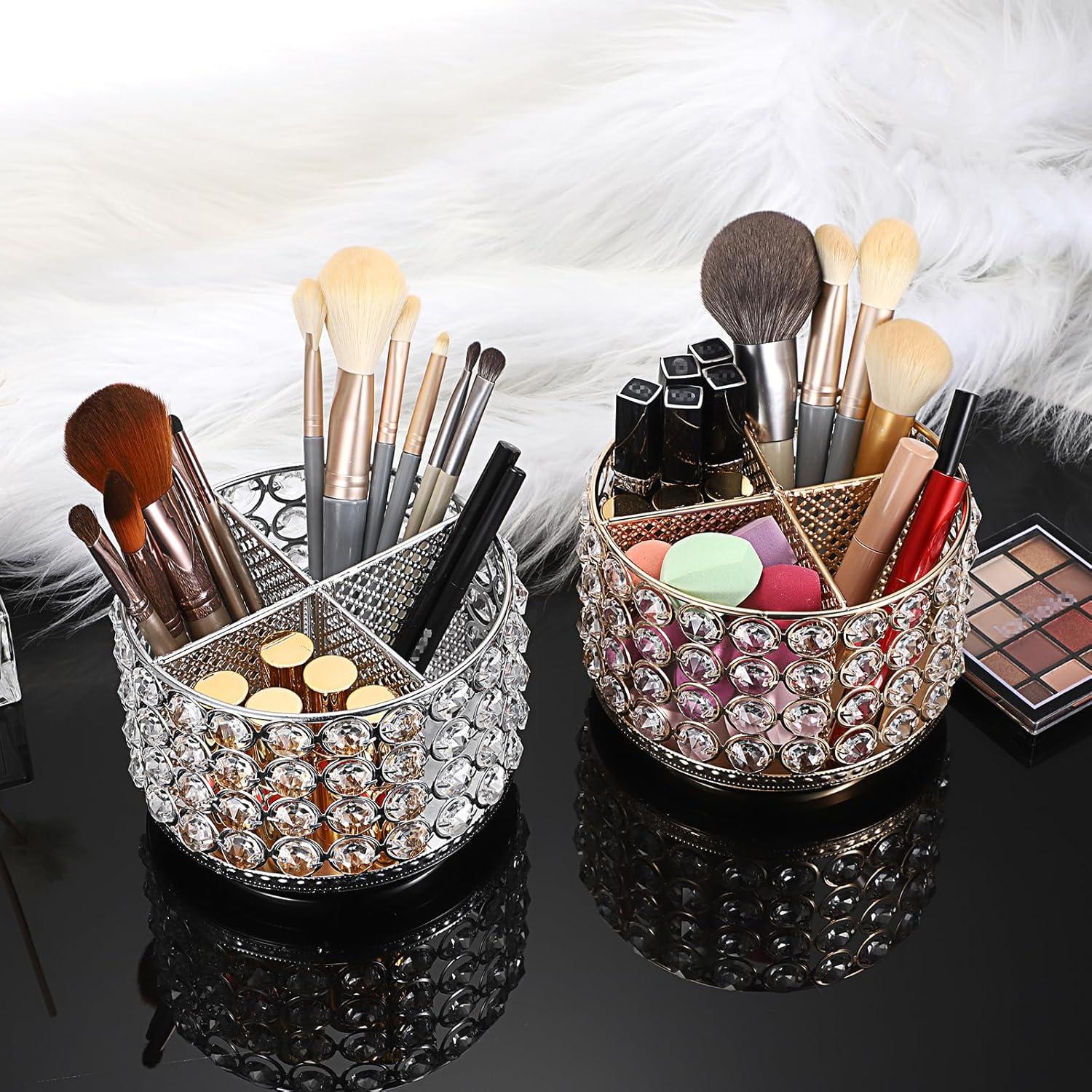 Organizador de Maquillaje Rotativo Hipiwe de Cristal 15.5cm