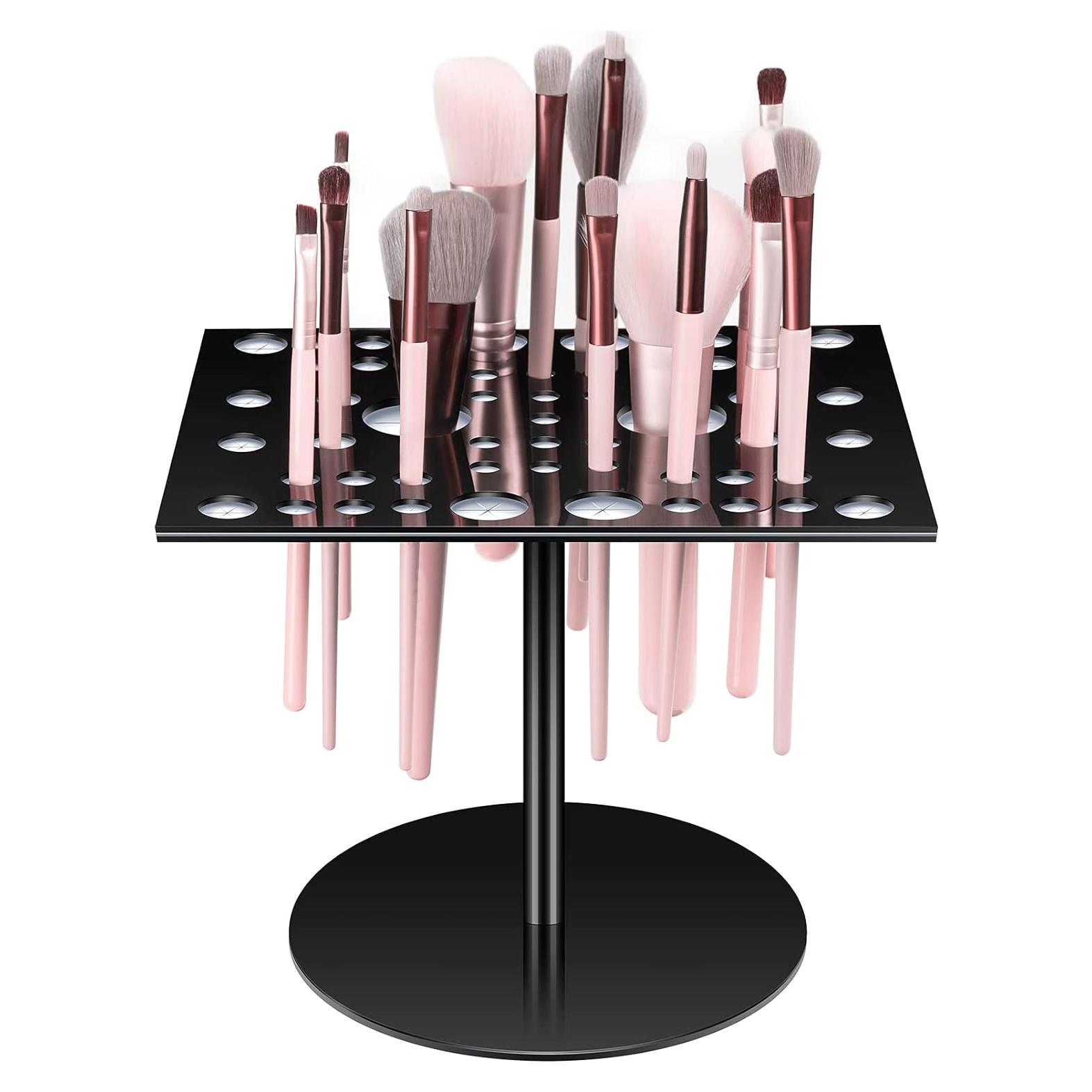 Soporte de Secado para 54 Brochas Jetec Plegable Acrílico