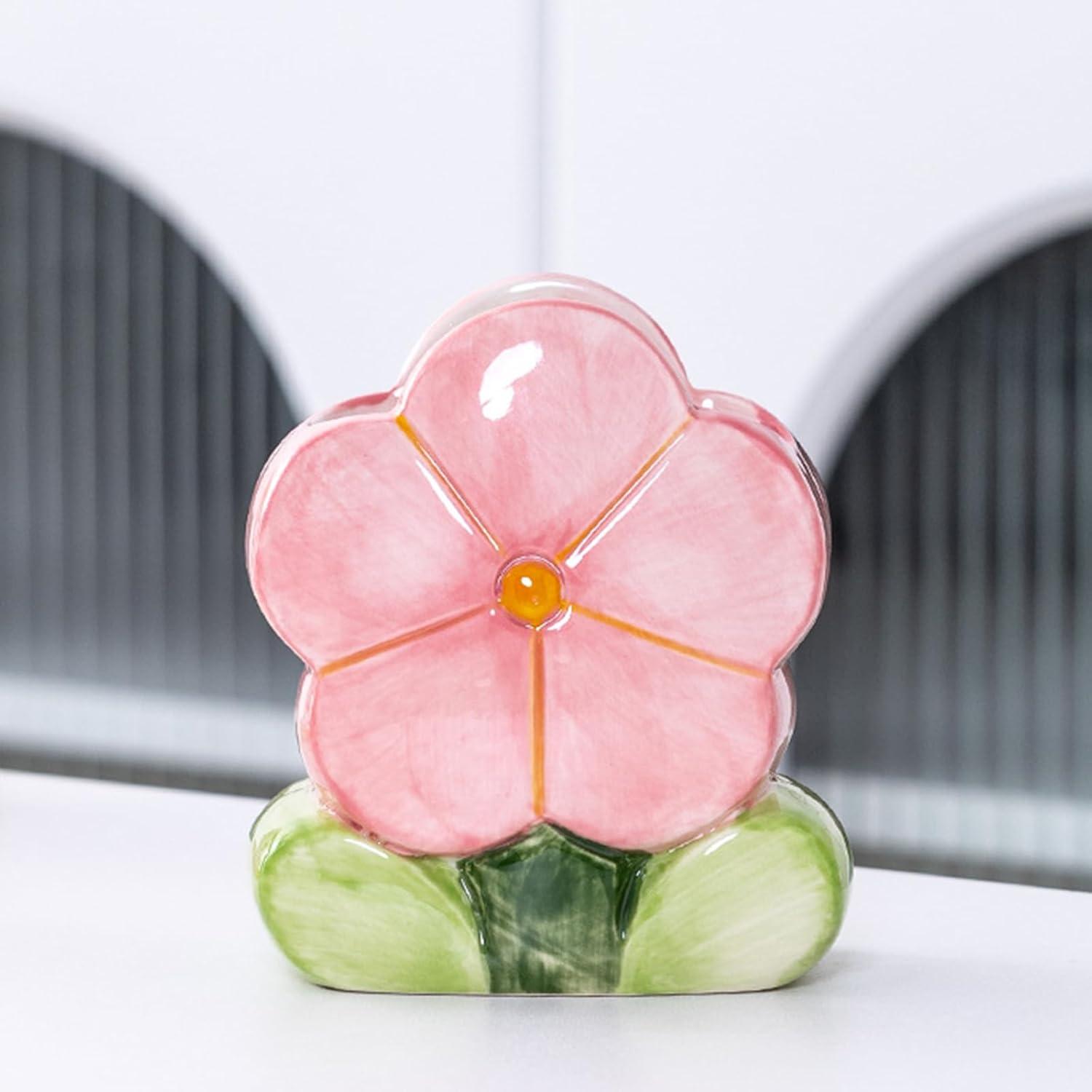 Soporte para Brochas de Maquillaje TANG SONG Cerámica Rosa