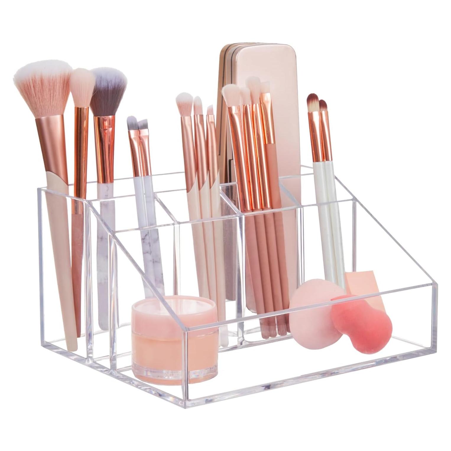 Organizador de Maquillaje STORi Chloe 6 Compartimentos Transparente