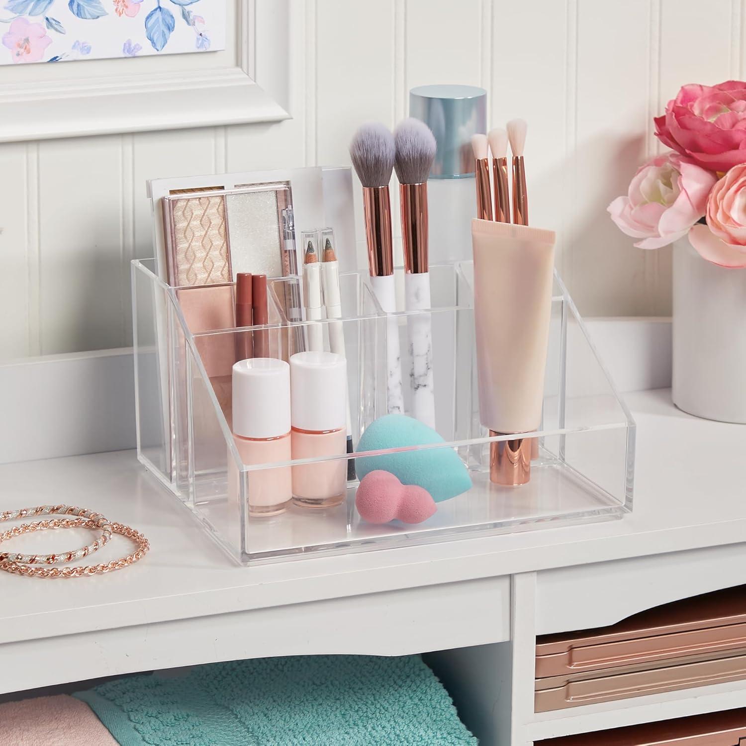 Organizador de Maquillaje STORi Chloe 6 Compartimentos Transparente