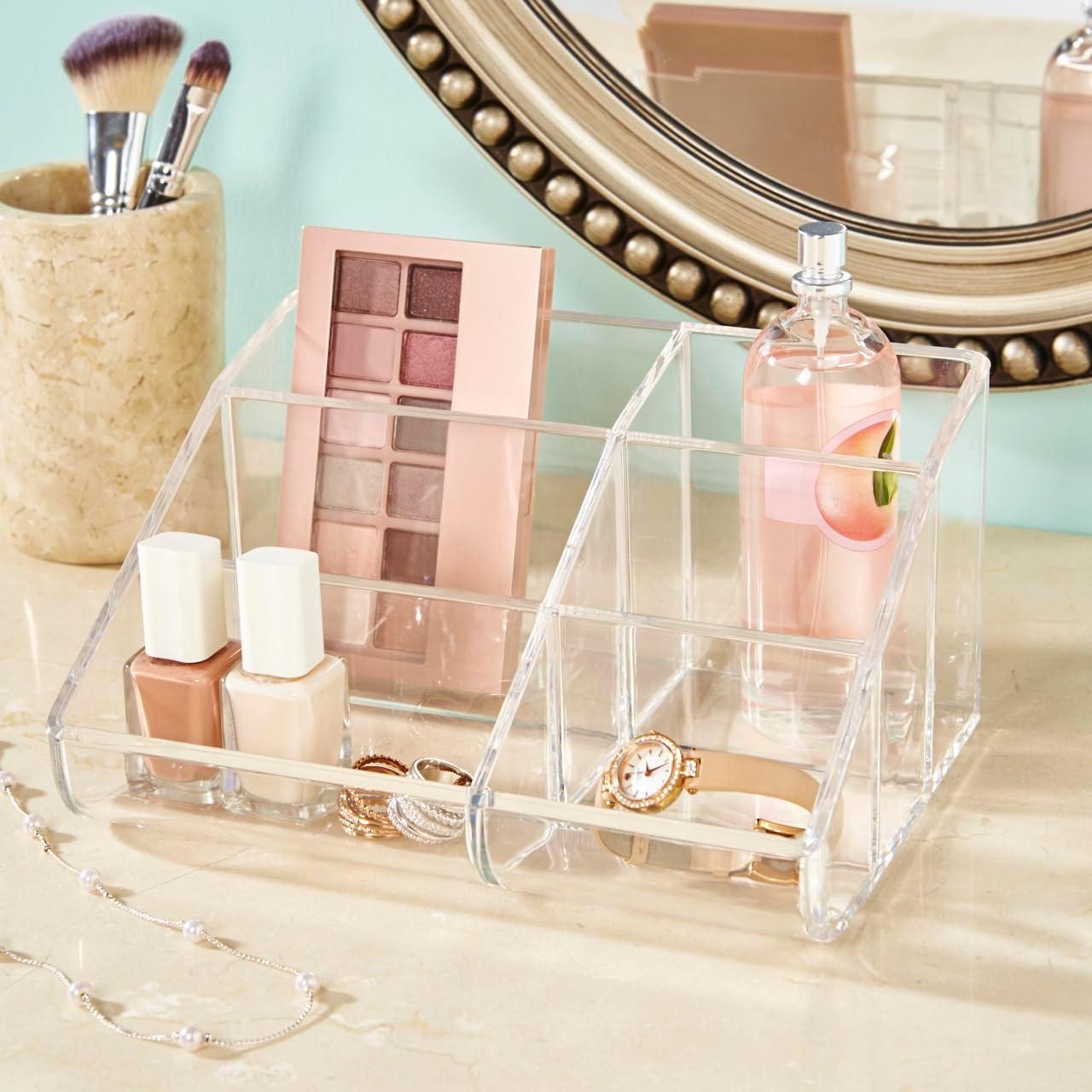Organizador de Maquillaje STORi Transparente 6 Compartimentos